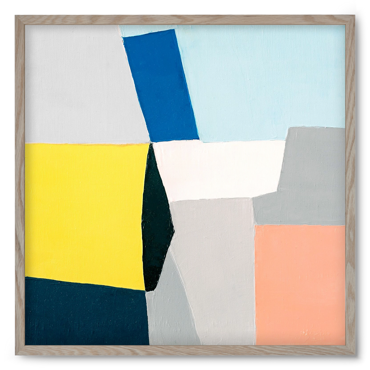Fragments, 50x50 cm (50x50 cm), Tölgy keret