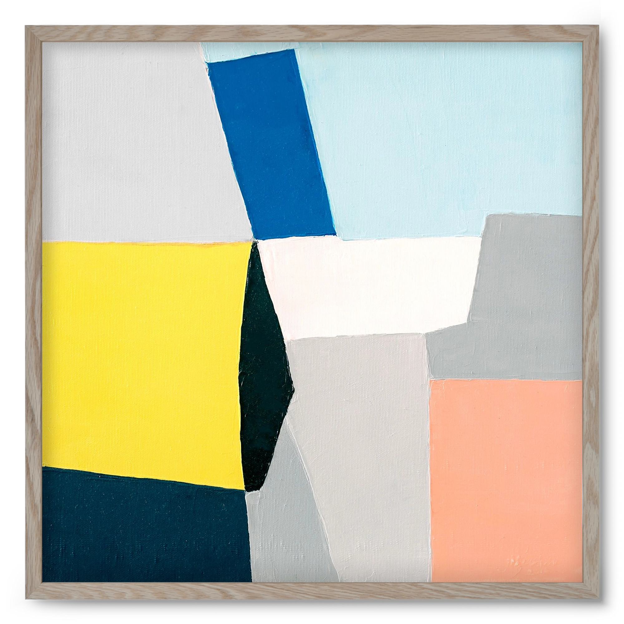 Fragments, 50x50 cm (50x50 cm), Tölgy keret