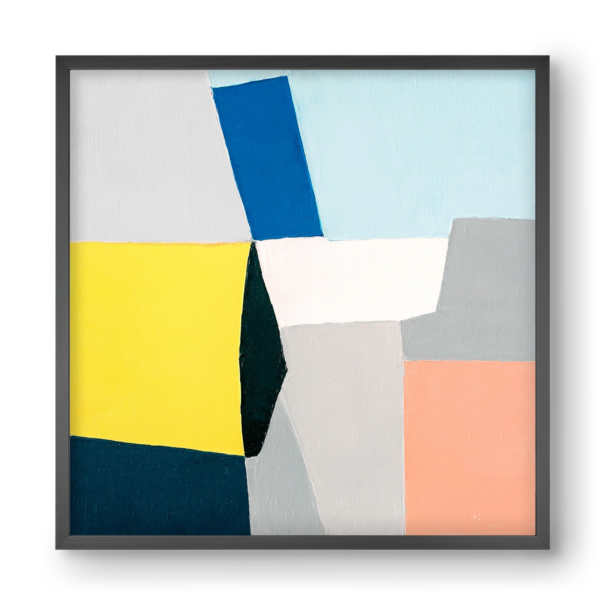 Fragments, 40x40 cm (40x40 cm), Fekete keret