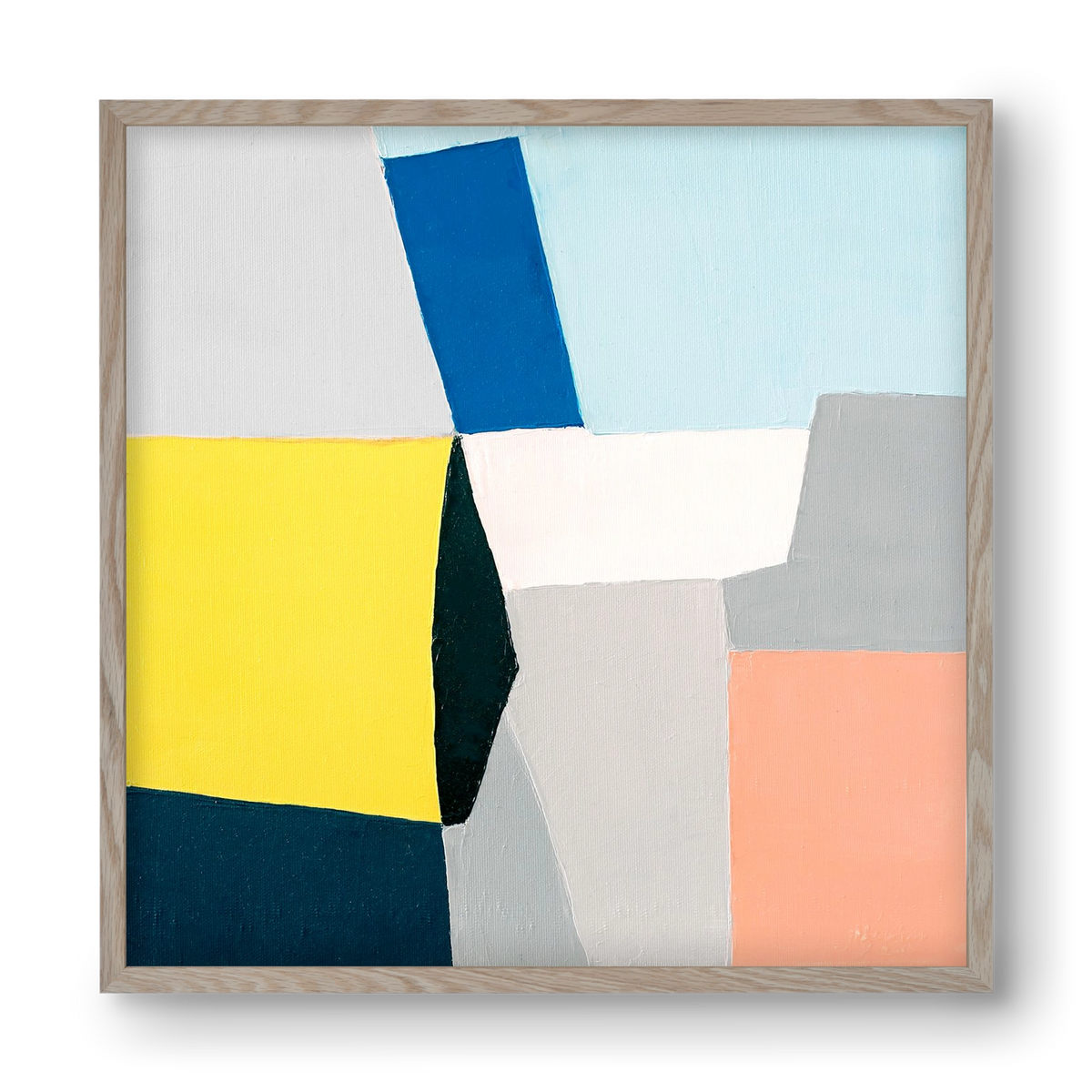 Fragments, 40x40 cm (40x40 cm), Tölgy keret
