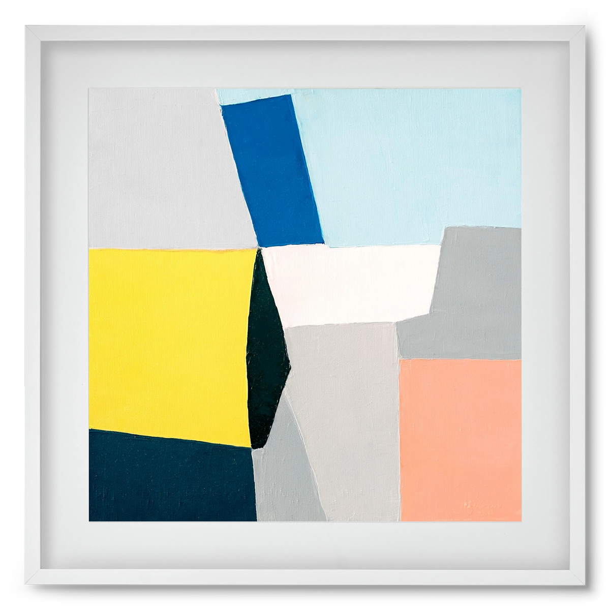 Fragments, 50x50 cm (40x40 cm), Fehér keret, paszpartuval