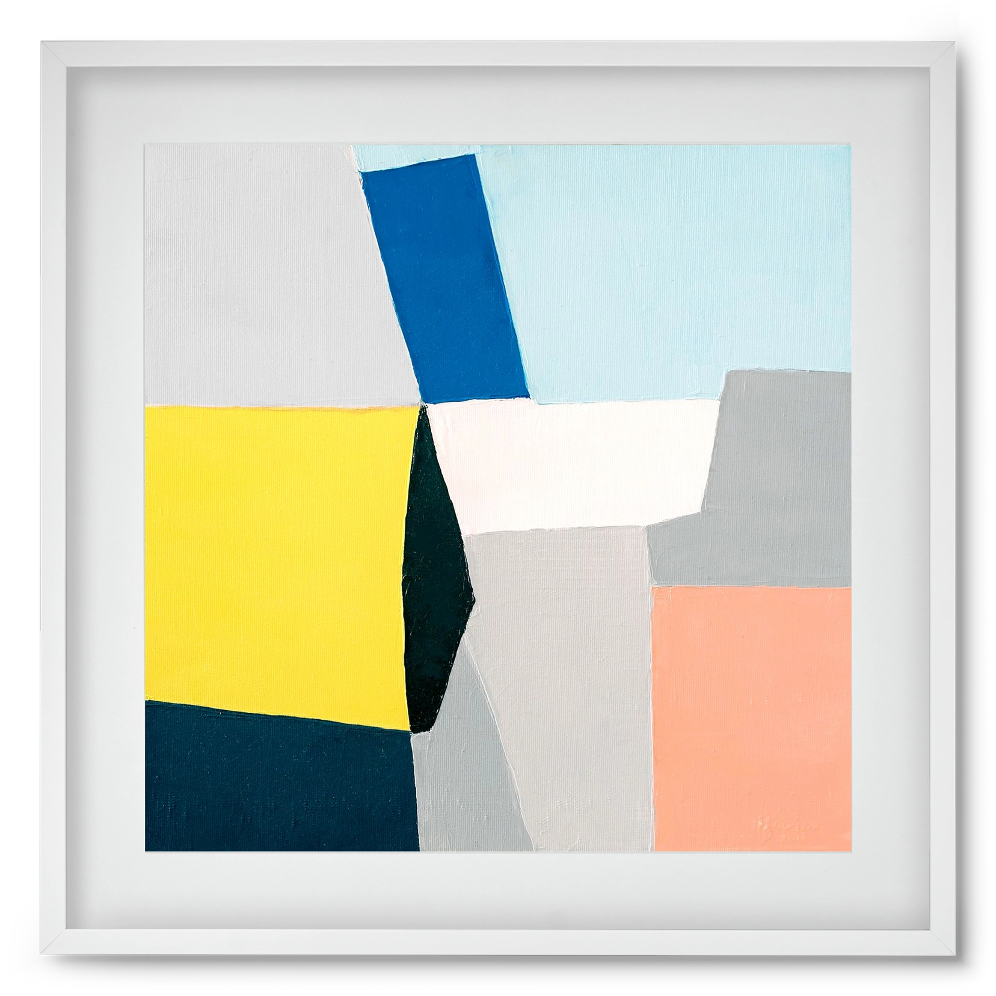 Fragments, 50x50 cm (40x40 cm), Fehér keret, paszpartuval