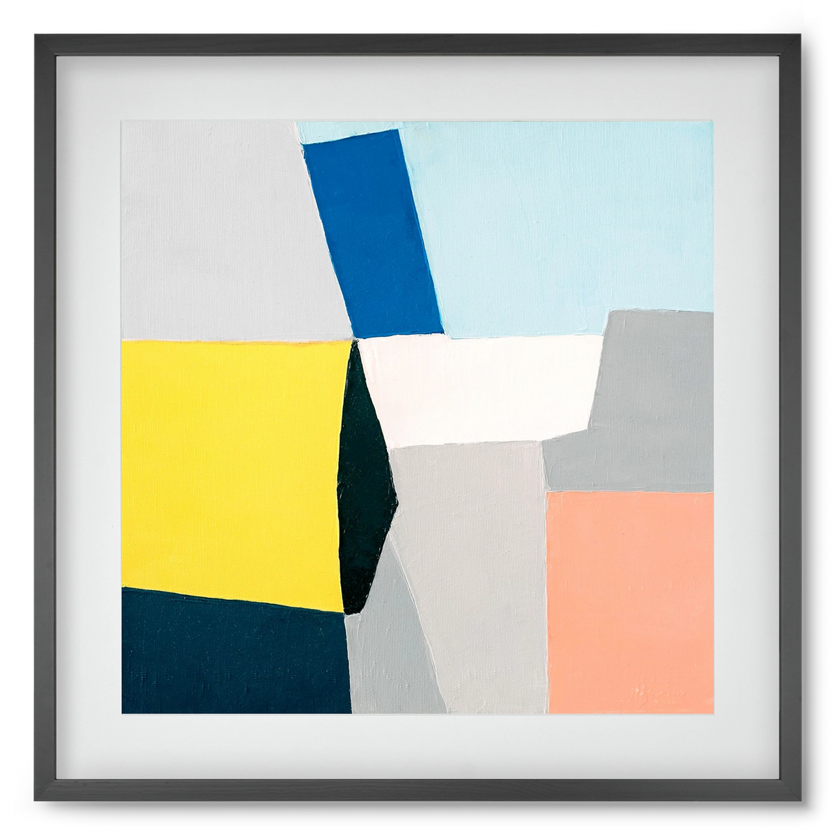 Fragments, 50x50 cm (40x40 cm), Fekete keret, paszpartuval