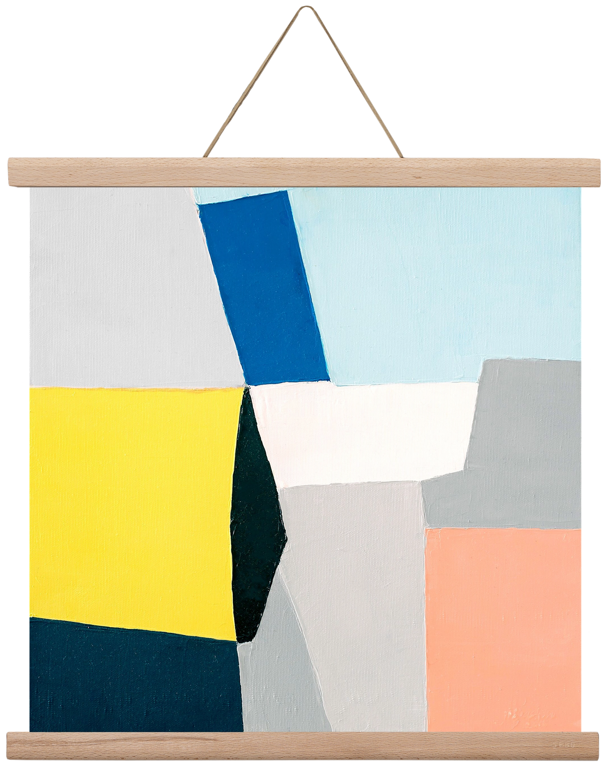 Fragments, 40x40 cm (40x40 cm), Tölgy akasztó