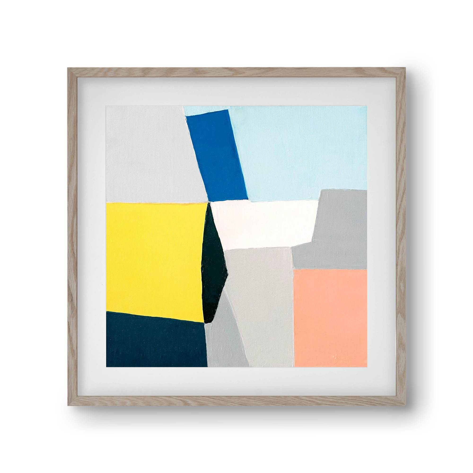 Fragments, 30x30 cm (20x20 cm), Tölgy keret, paszpartuval