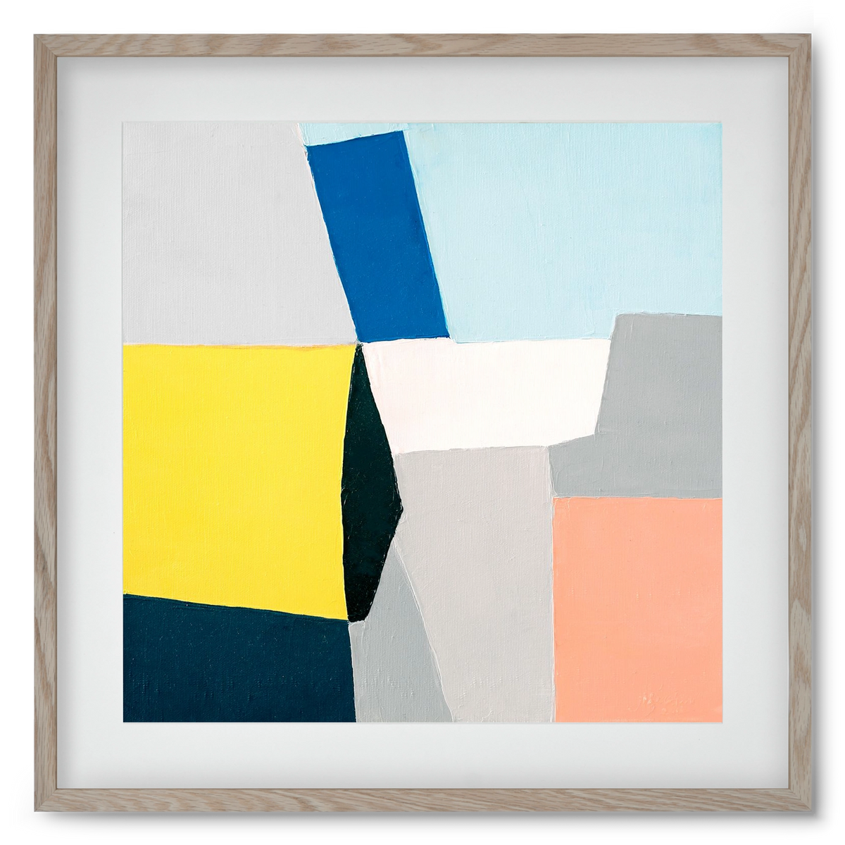 Fragments, 50x50 cm (40x40 cm), Tölgy keret, paszpartuval