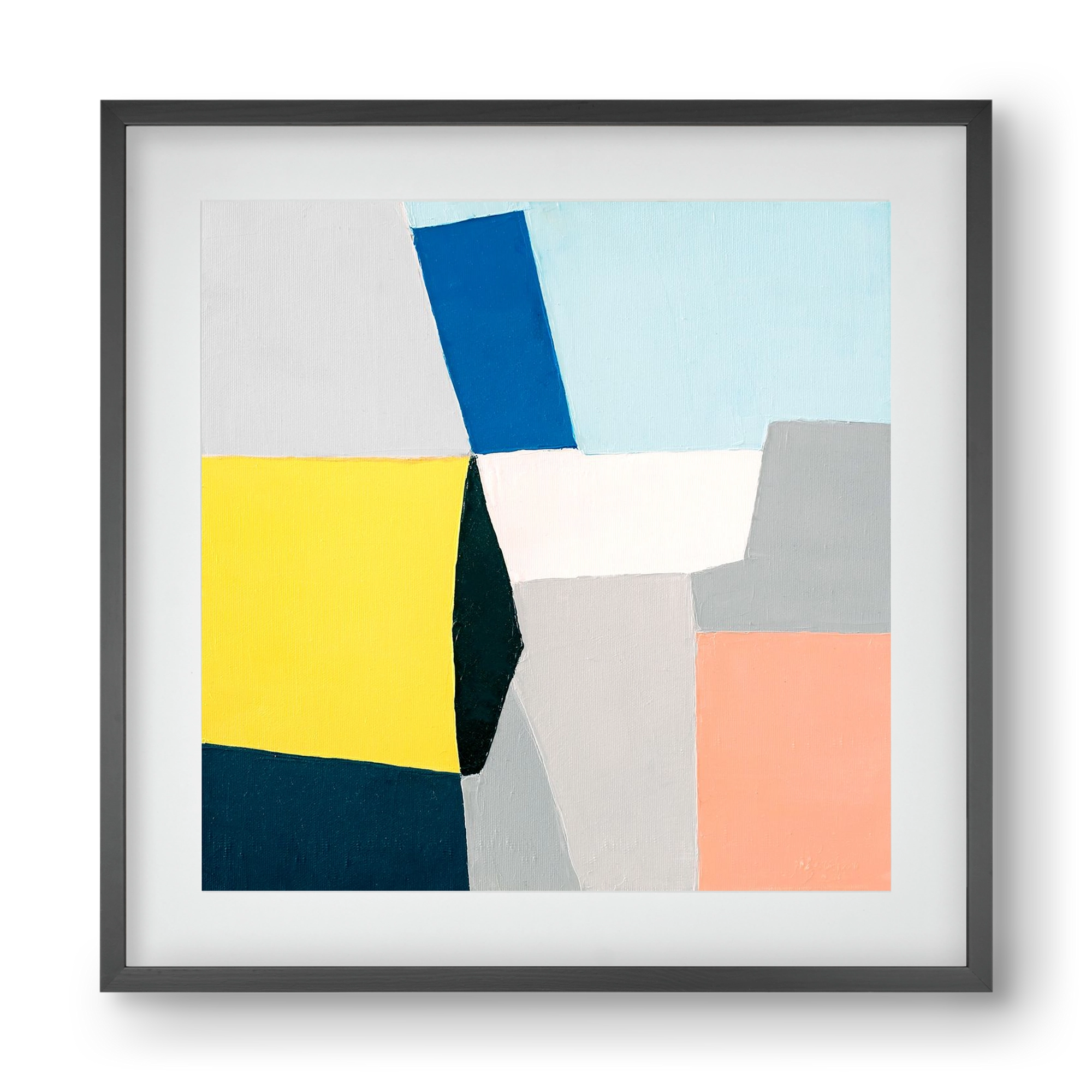 Fragments, 40x40 cm (30x30 cm), Fekete keret, paszpartuval