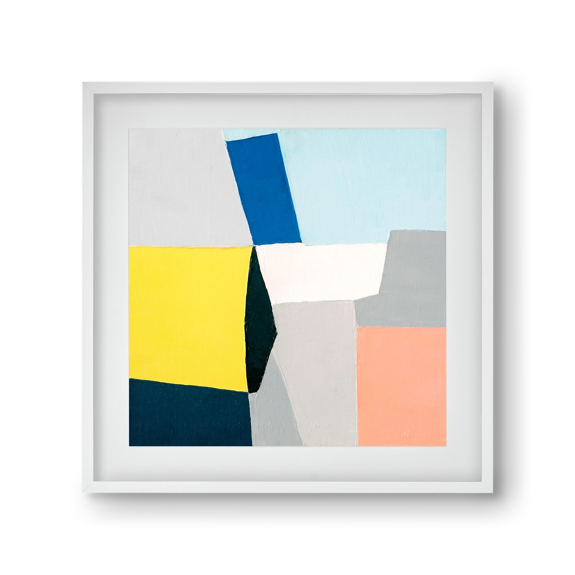 Fragments, 30x30 cm (20x20 cm), Fehér keret, paszpartuval