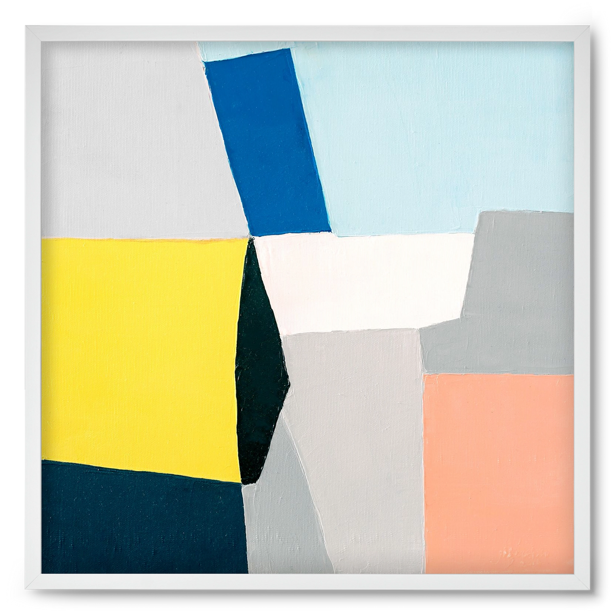 Fragments, 50x50 cm (50x50 cm), Fehér keret