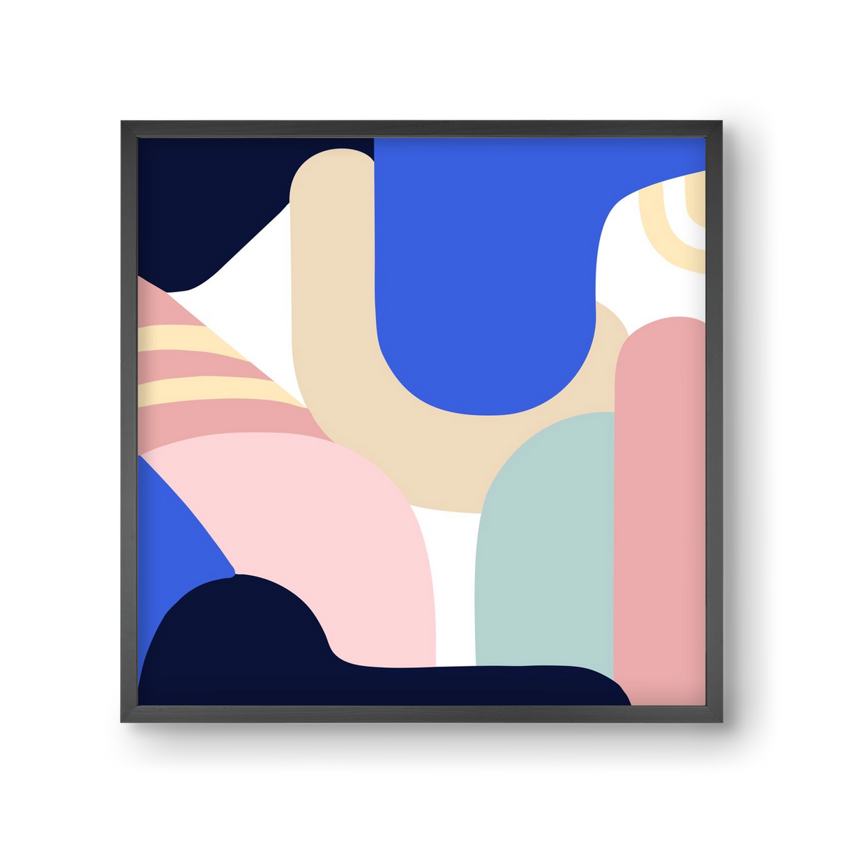 Blue Monday II., 30x30 cm (30x30 cm), Fekete keret