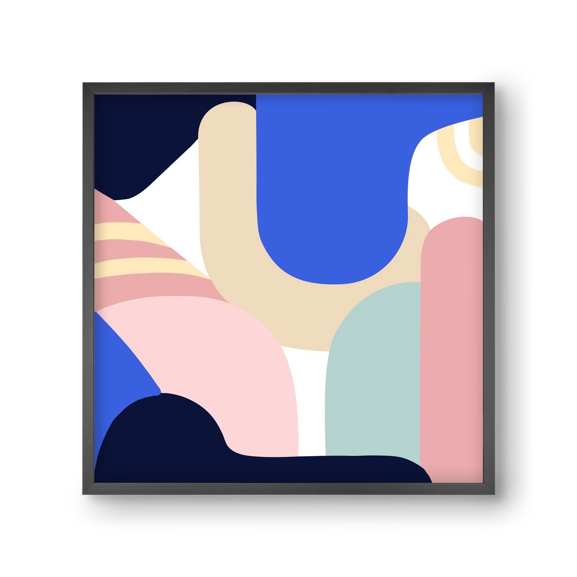 Blue Monday II., 30x30 cm (30x30 cm), Fekete keret