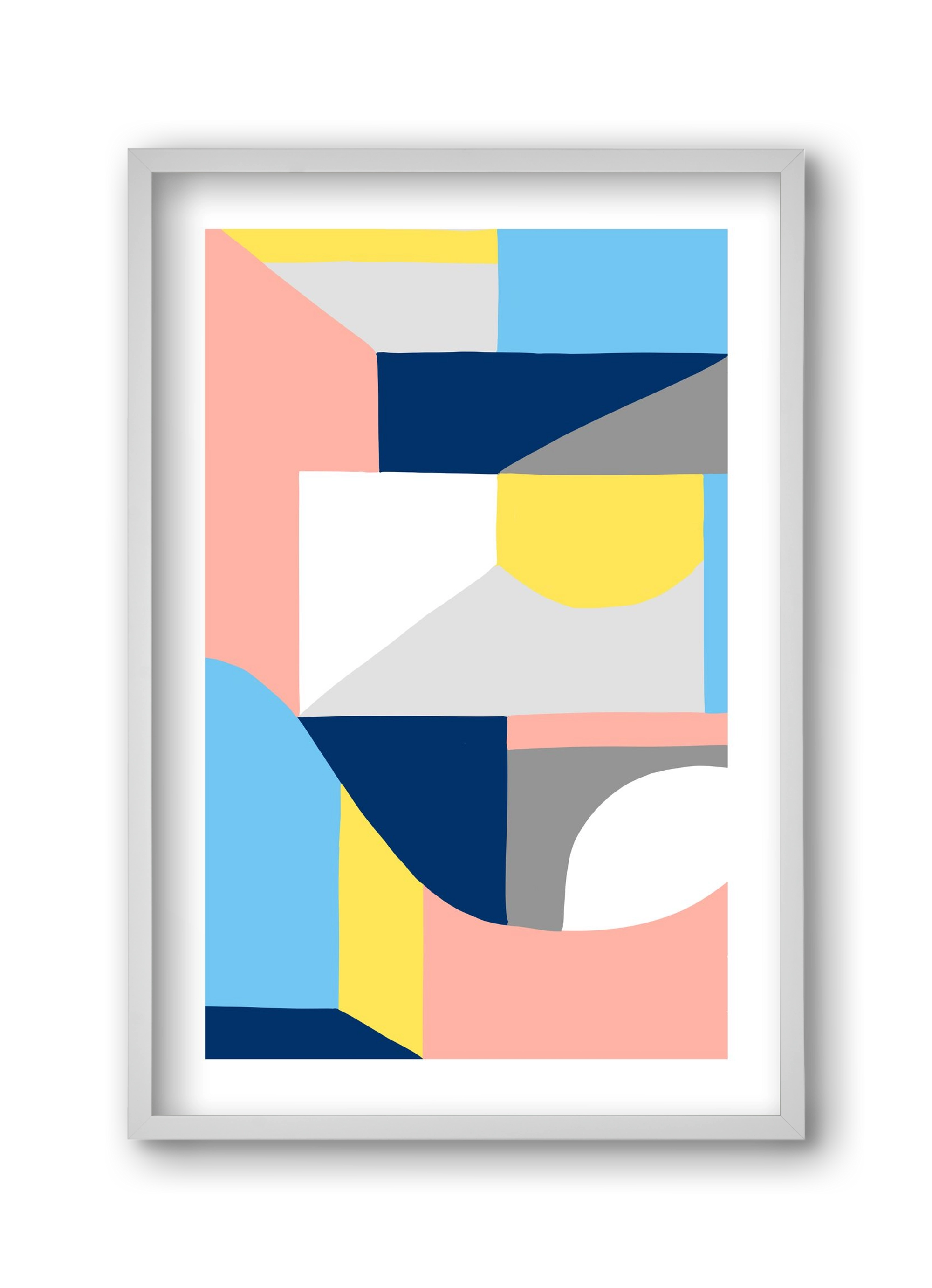 Weaver, 30x45 cm (30x45 cm), Fehér keret