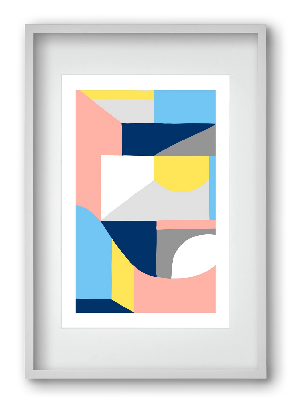 Weaver, 40x60 cm (30x45 cm), Fehér keret, paszpartuval