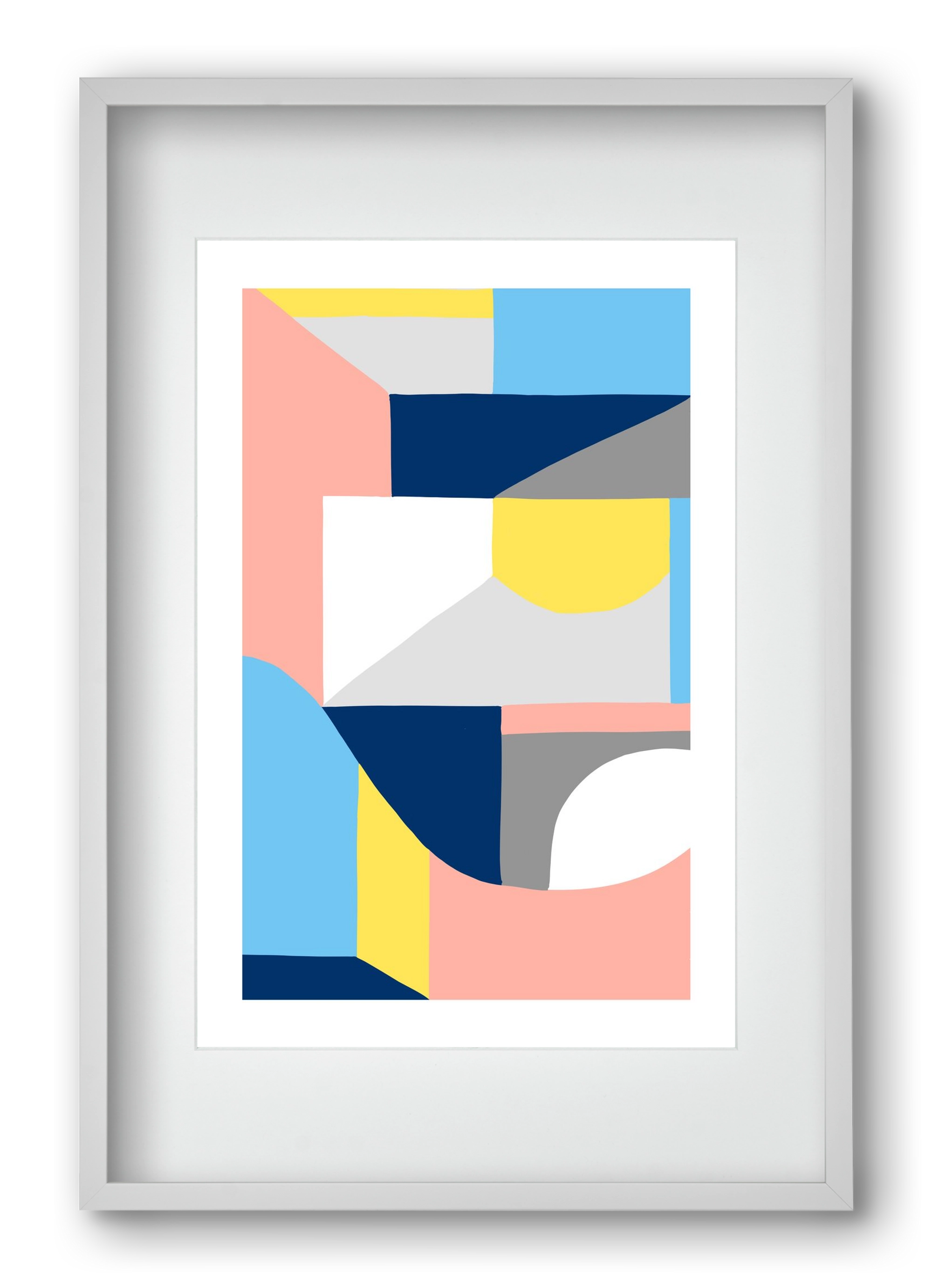 Weaver, 40x60 cm (30x45 cm), Fehér keret, paszpartuval