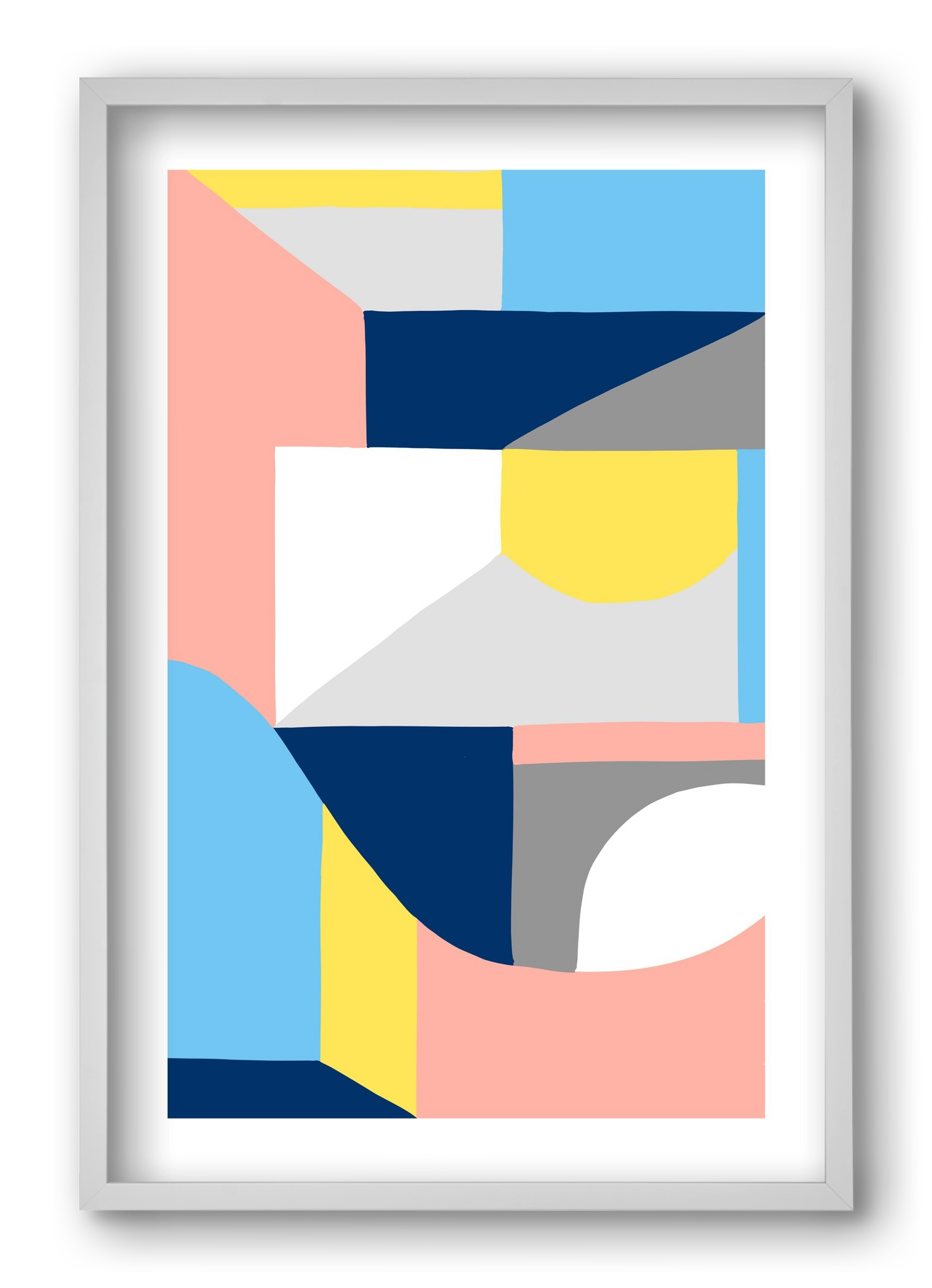 Weaver, 40x60 cm (40x60 cm), Fehér keret