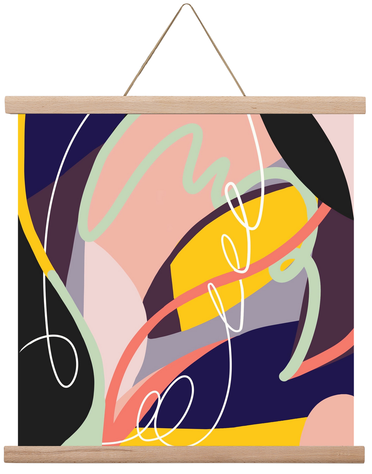 Botanical gardens, 40x40 cm (40x40 cm), Tölgy akasztó