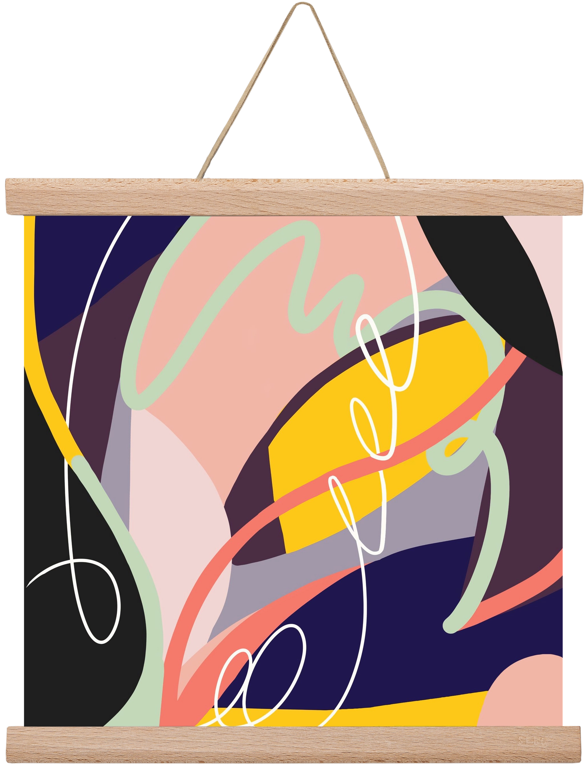 Botanical gardens, 30x30 cm (30x30 cm), Tölgy akasztó