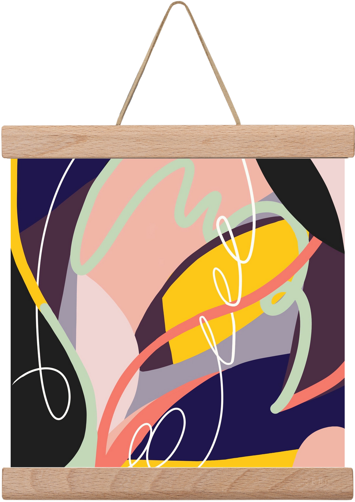 Botanical gardens, 20x20 cm (20x20 cm), Tölgy akasztó