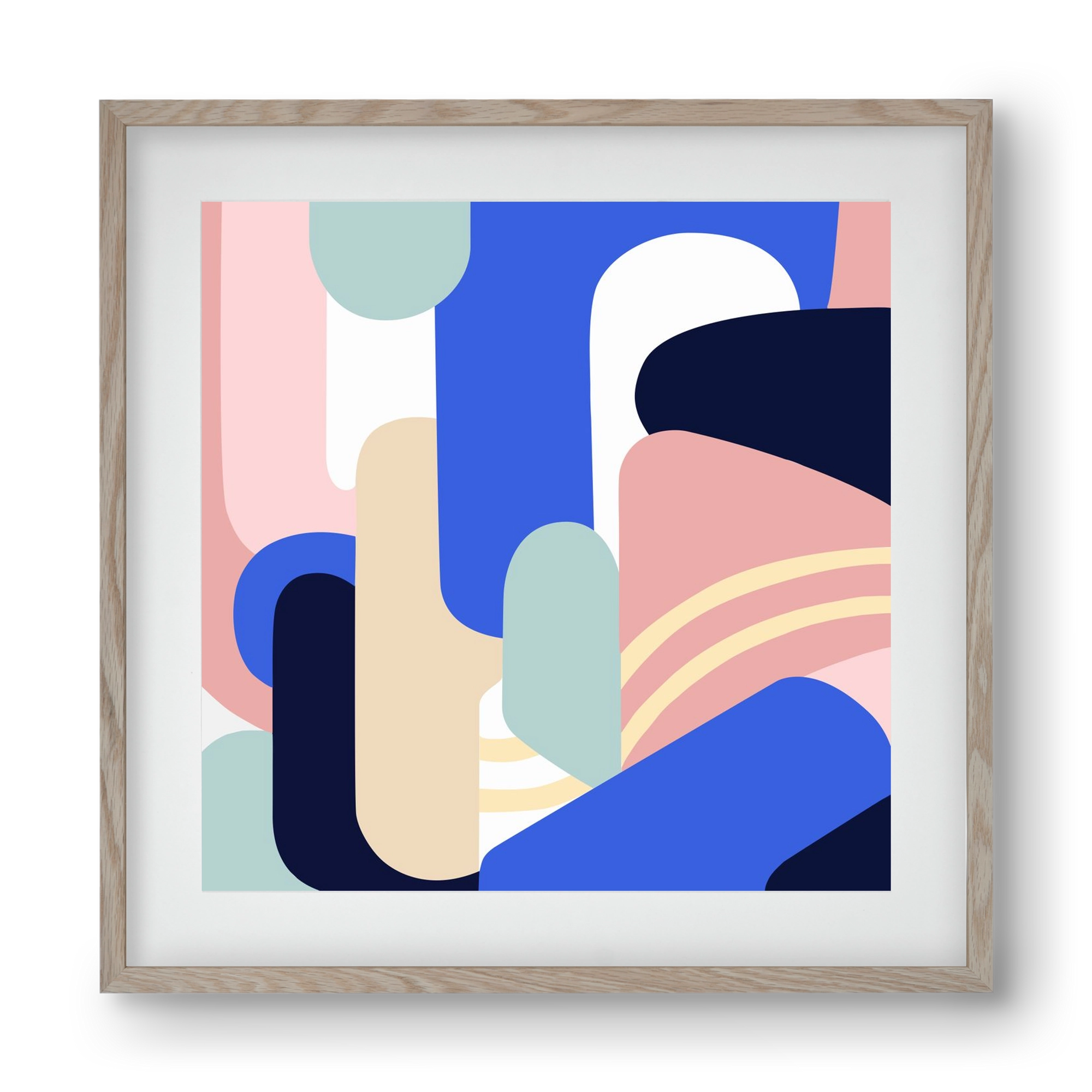 Someday mountains II., 40x40 cm (30x30 cm), Tölgy keret, paszpartuval