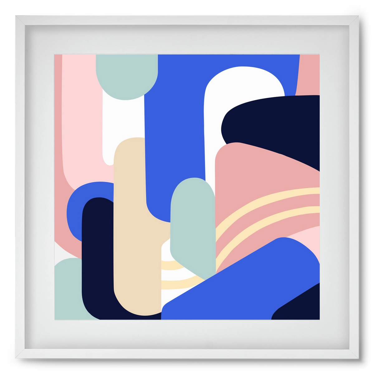 Someday mountains II., 50x50 cm (40x40 cm), Fehér keret, paszpartuval