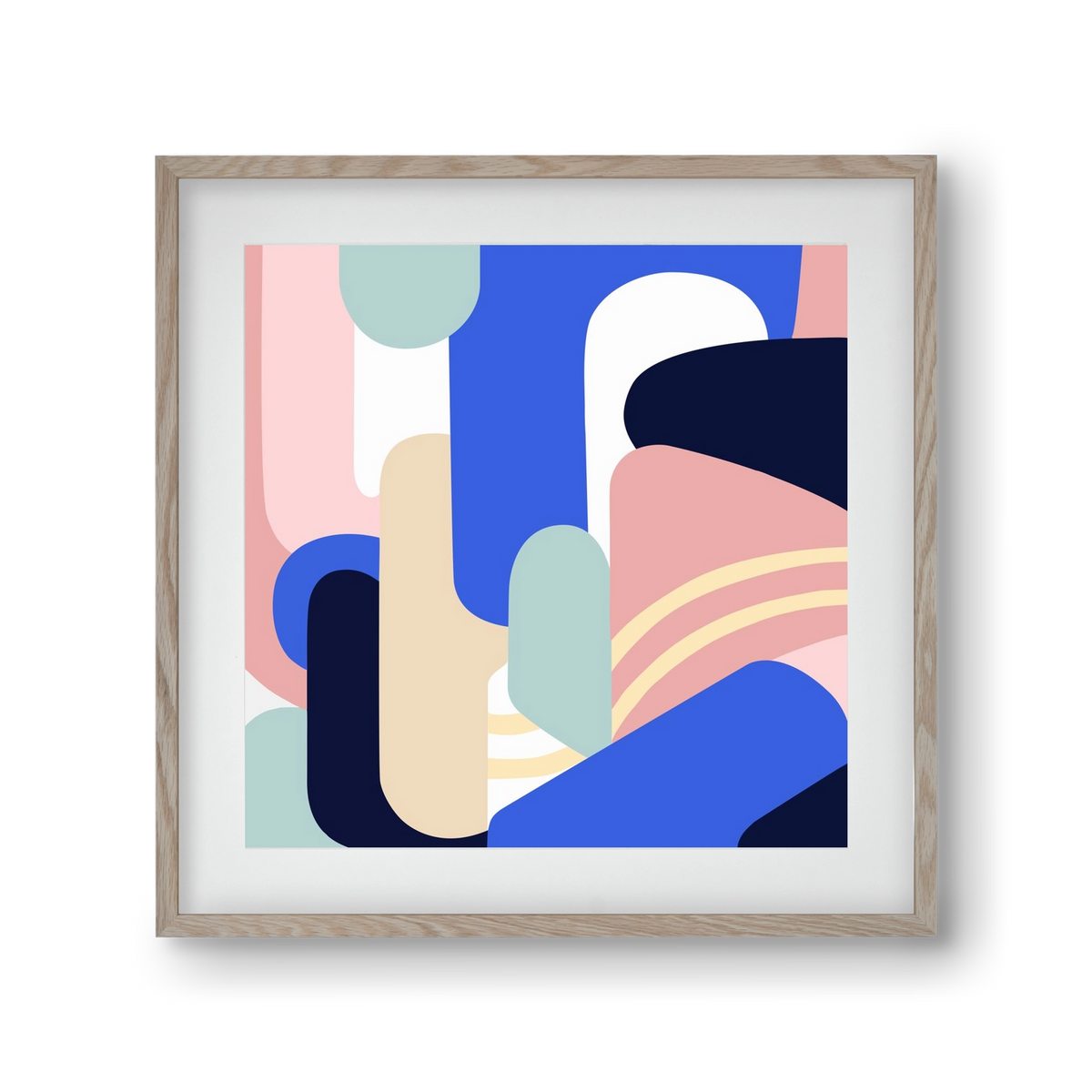 Someday mountains II., 30x30 cm (20x20 cm), Tölgy keret, paszpartuval