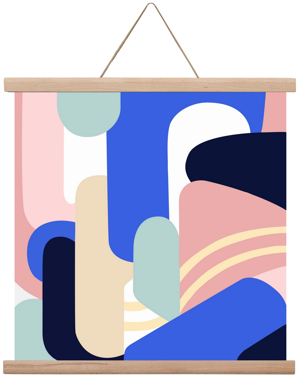 Someday mountains II., 40x40 cm (40x40 cm), Tölgy akasztó