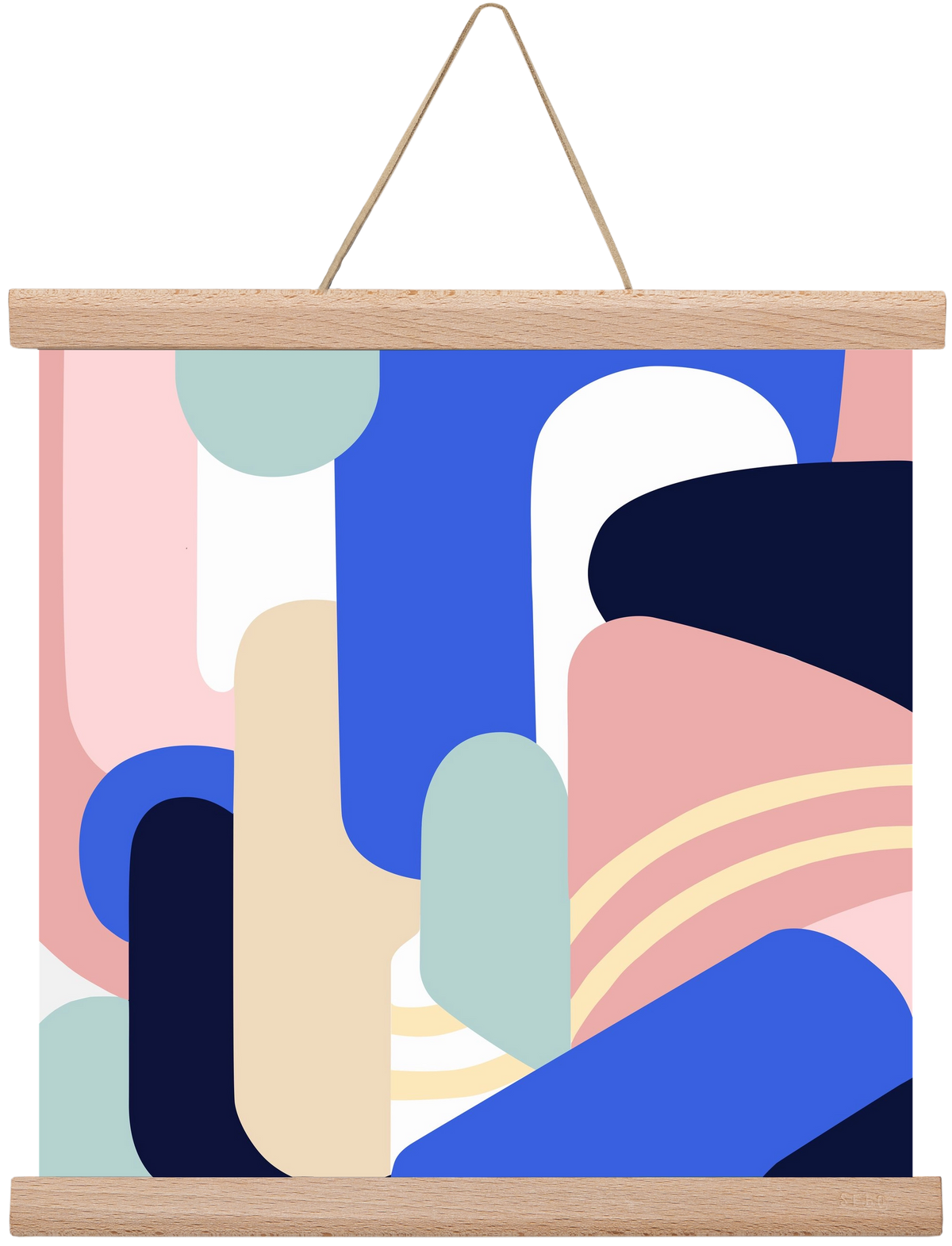 Someday mountains II., 30x30 cm (30x30 cm), Tölgy akasztó