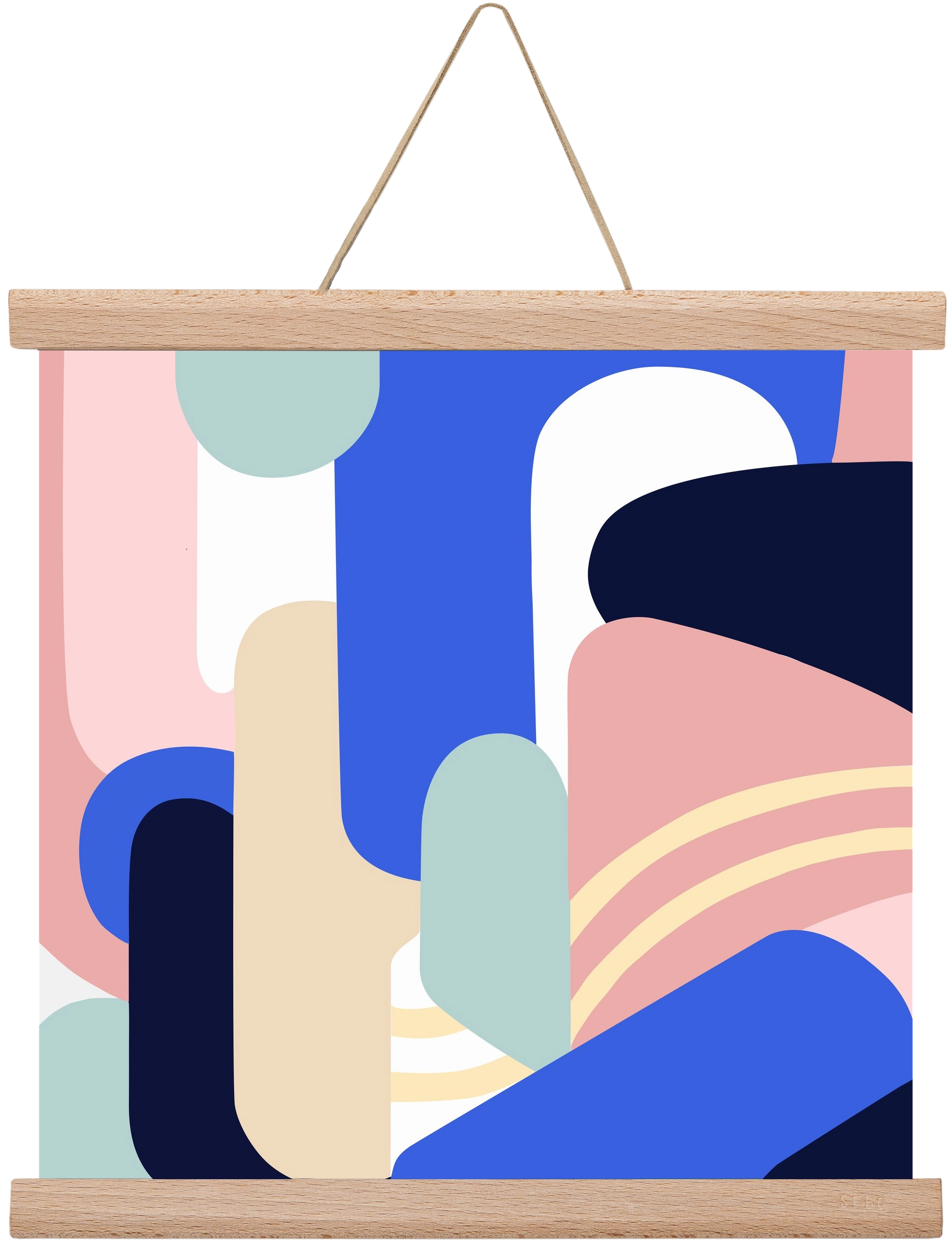 Someday mountains II., 30x30 cm (30x30 cm), Tölgy akasztó