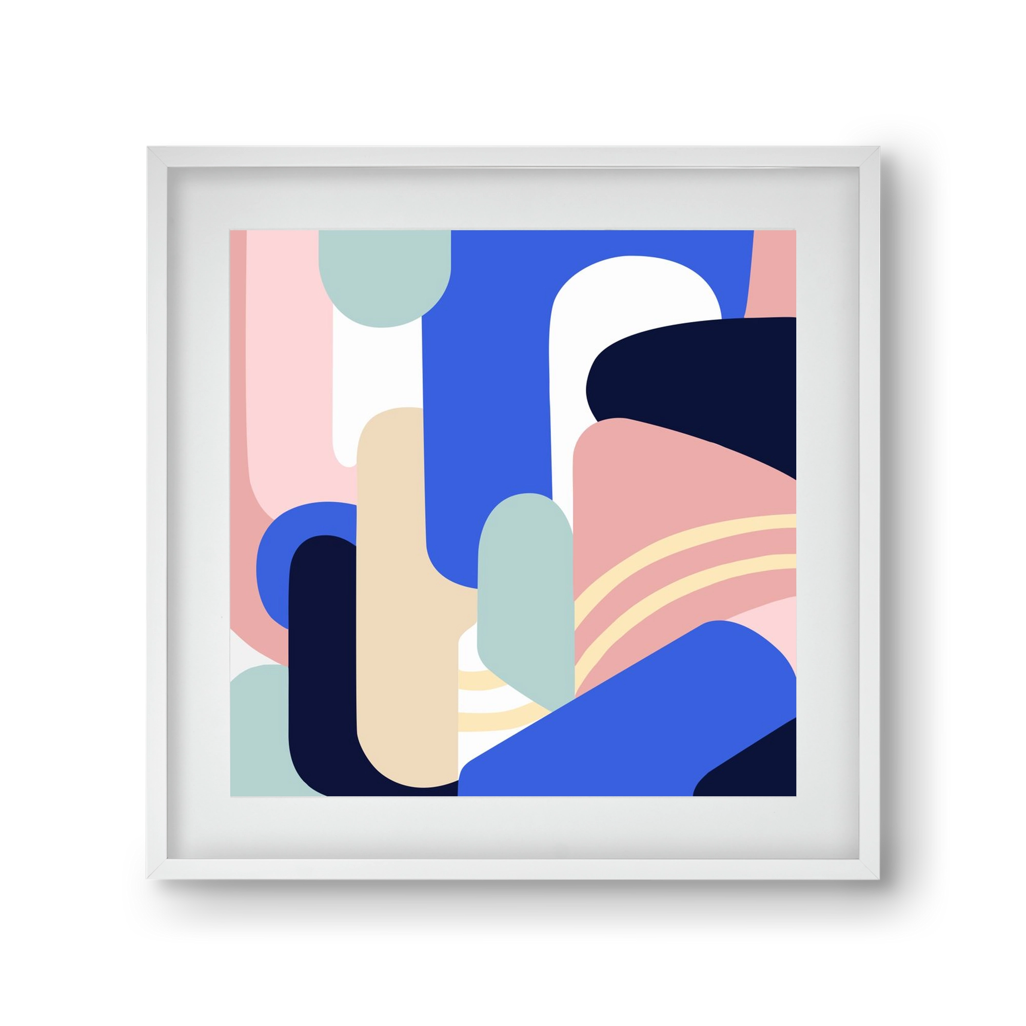 Someday mountains II., 30x30 cm (20x20 cm), Fehér keret, paszpartuval