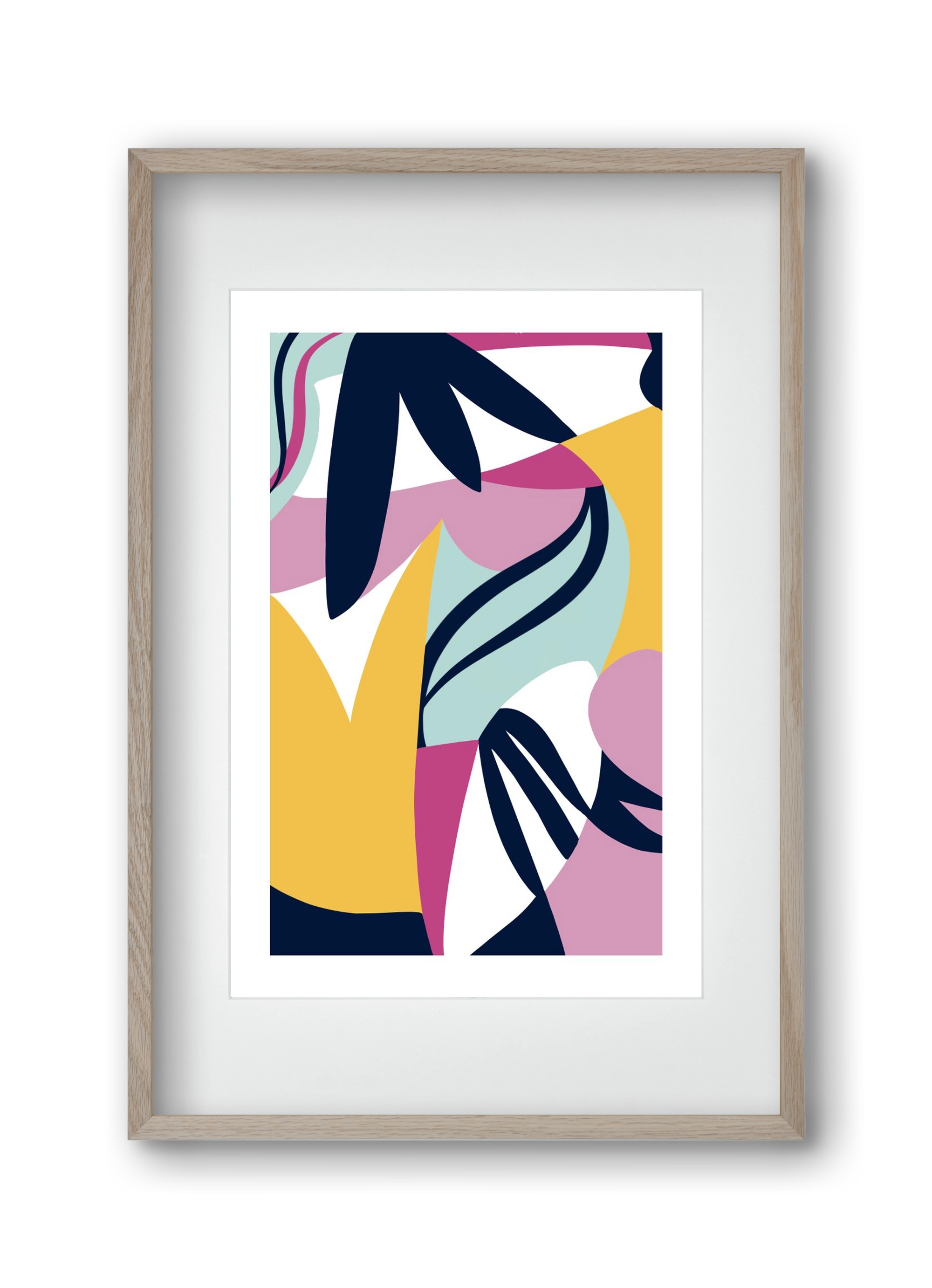 Tropics, 30x45 cm (20x30 cm), Tölgy keret, paszpartuval