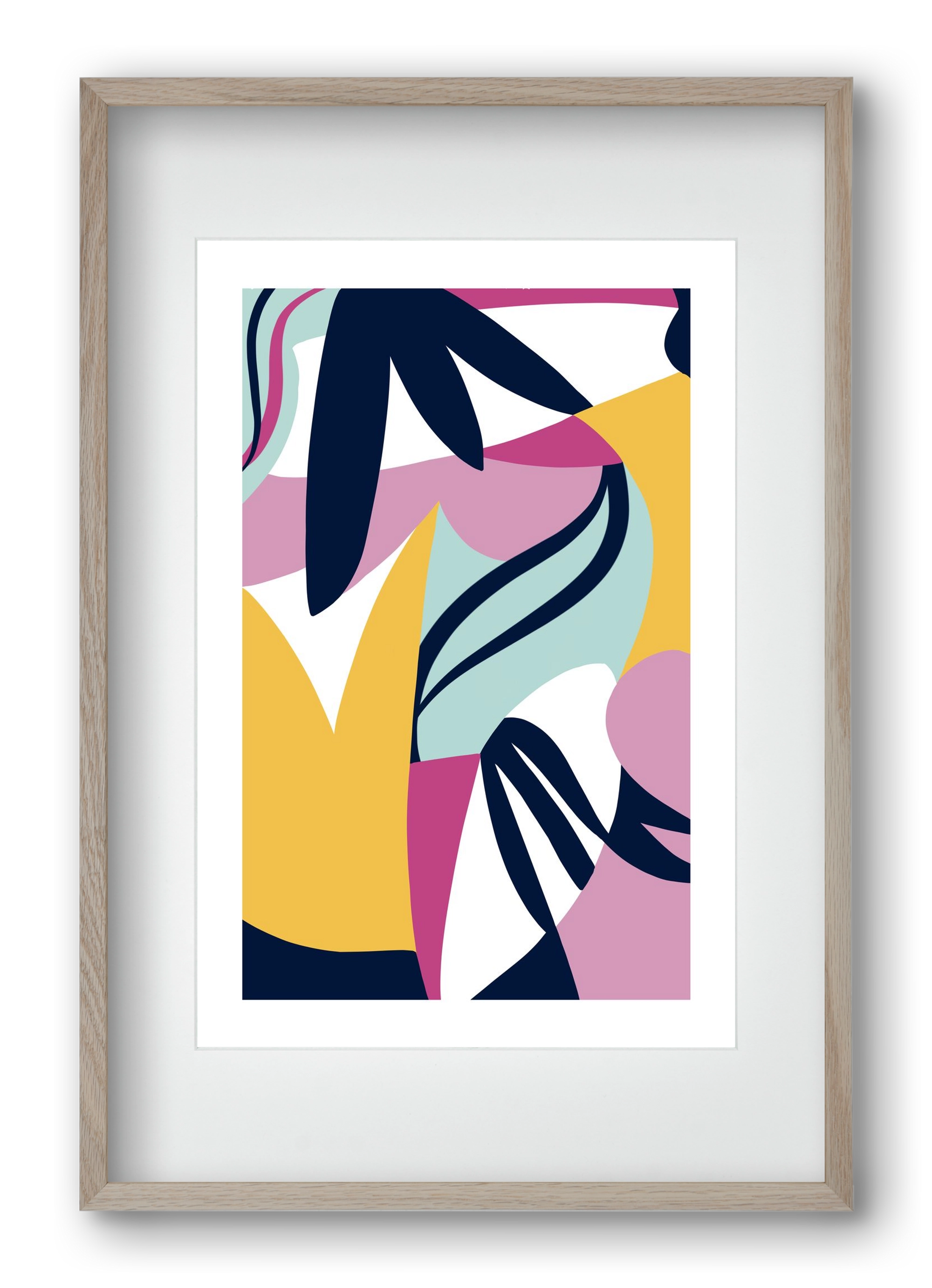 Tropics, 40x60 cm (30x45 cm), Tölgy keret, paszpartuval