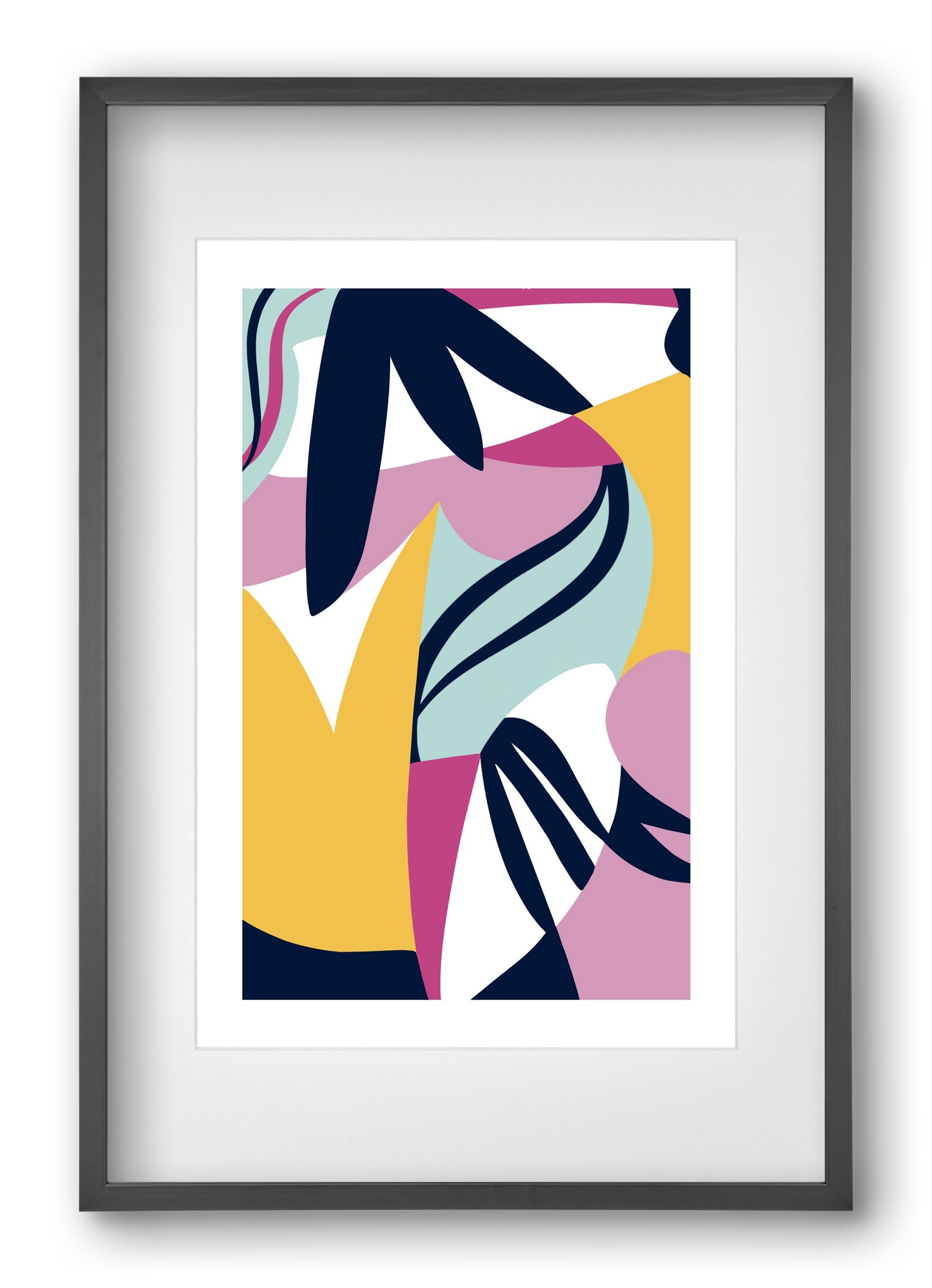 Tropics, 40x60 cm (30x45 cm), Fekete keret, paszpartuval