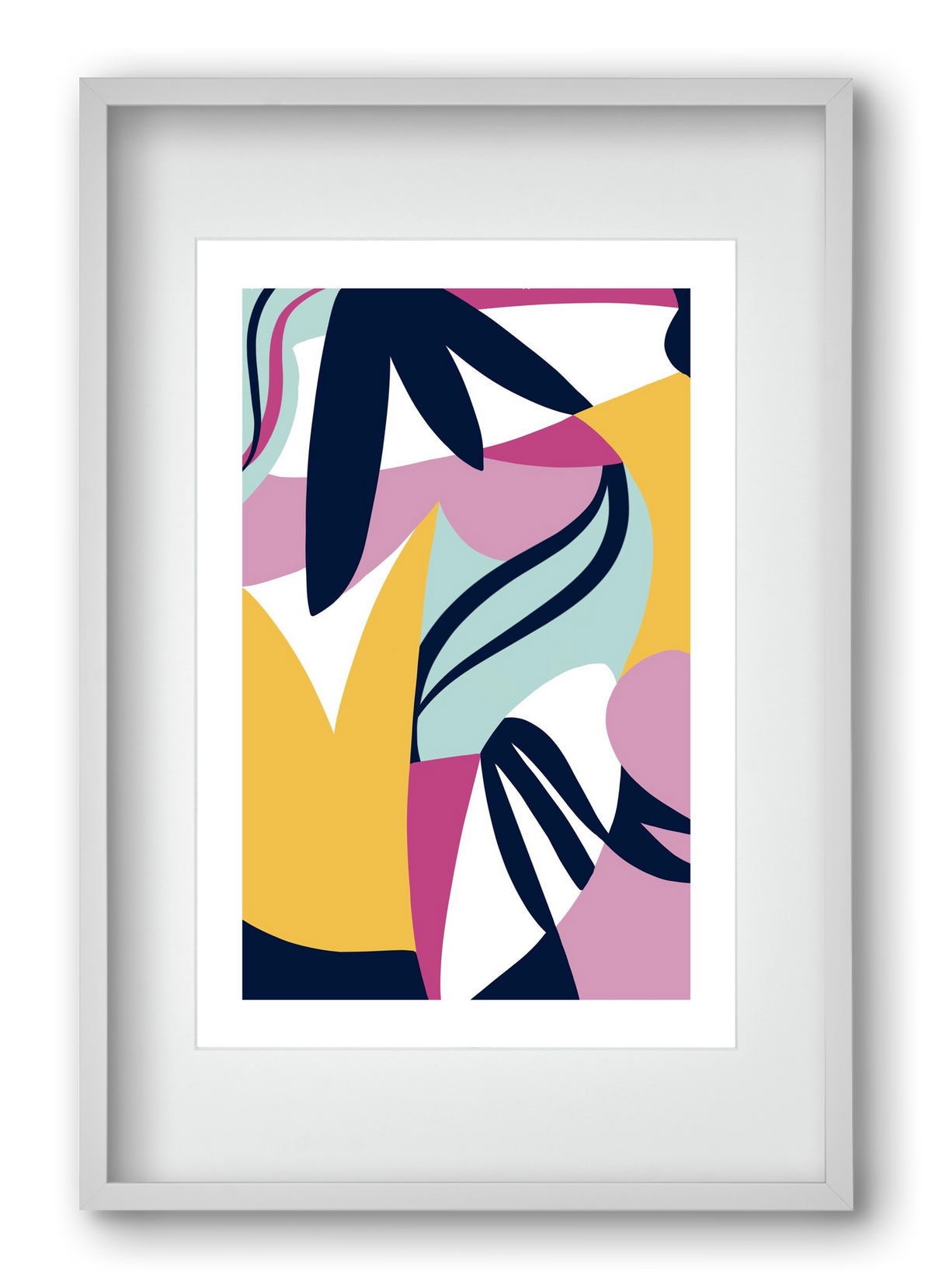 Tropics, 40x60 cm (30x45 cm), Fehér keret, paszpartuval