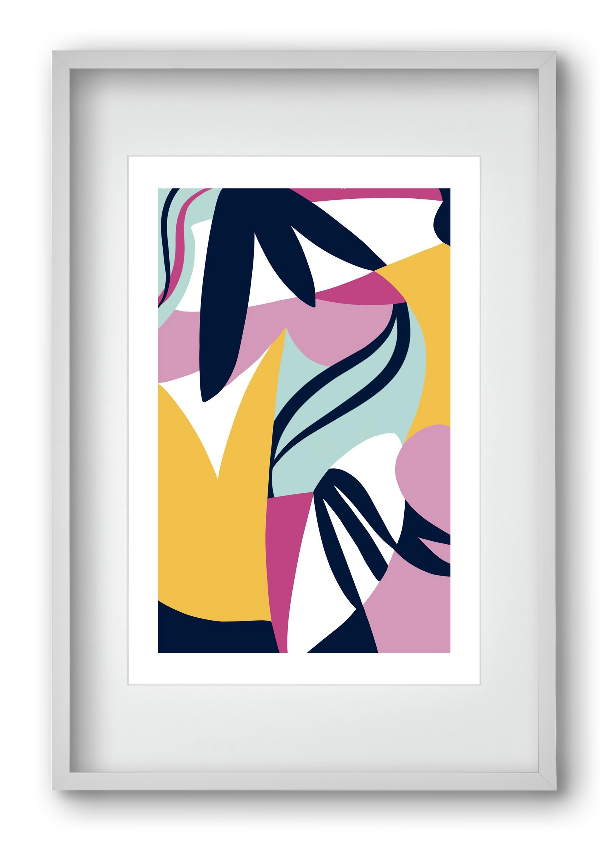 Tropics, 40x60 cm (30x45 cm), Fehér keret, paszpartuval