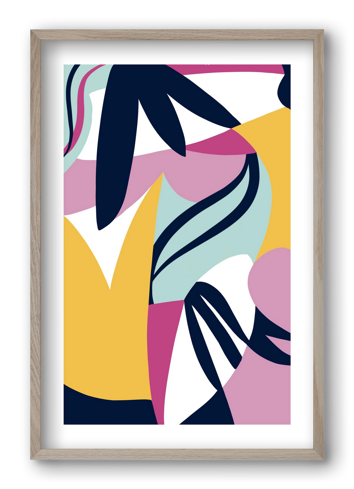 Tropics, 40x60 cm (40x60 cm), Tölgy keret