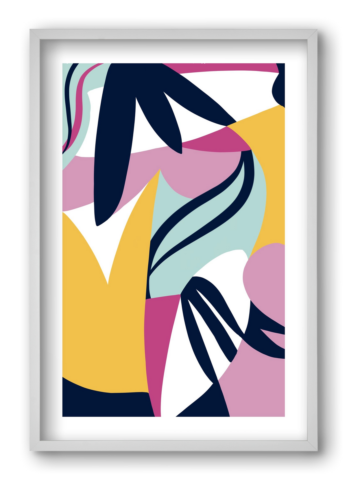 Tropics, 40x60 cm (40x60 cm), Fehér keret