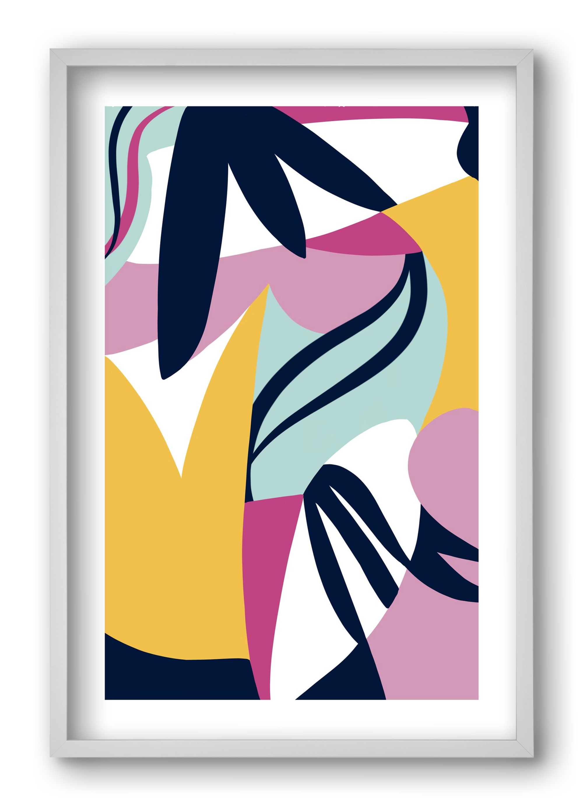 Tropics, 40x60 cm (40x60 cm), Fehér keret