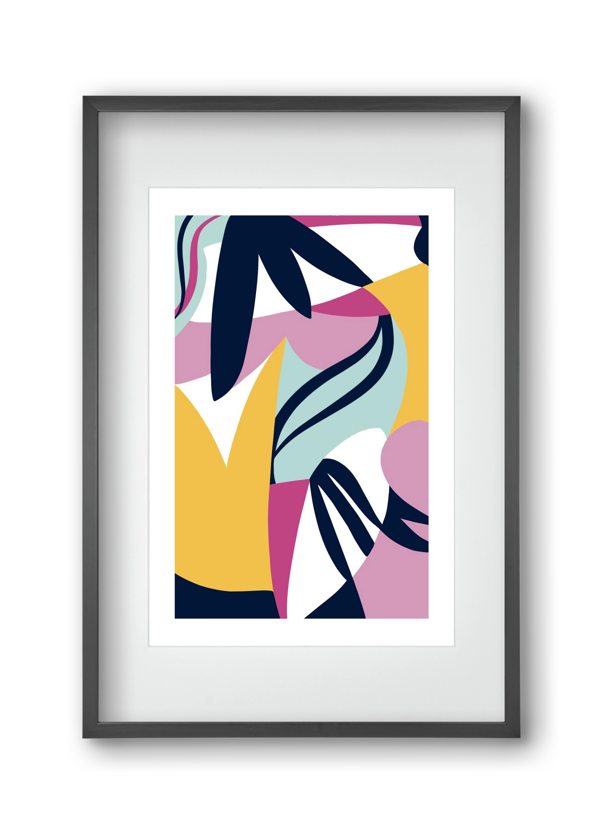 Tropics, 30x45 cm (20x30 cm), Fekete keret, paszpartuval