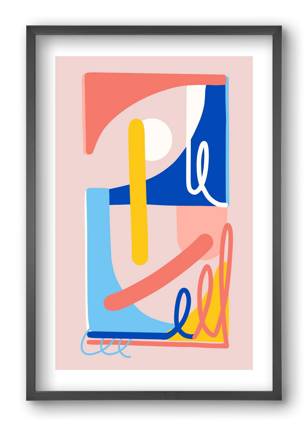 The Poolside, 40x60 cm (40x60 cm), Fekete keret