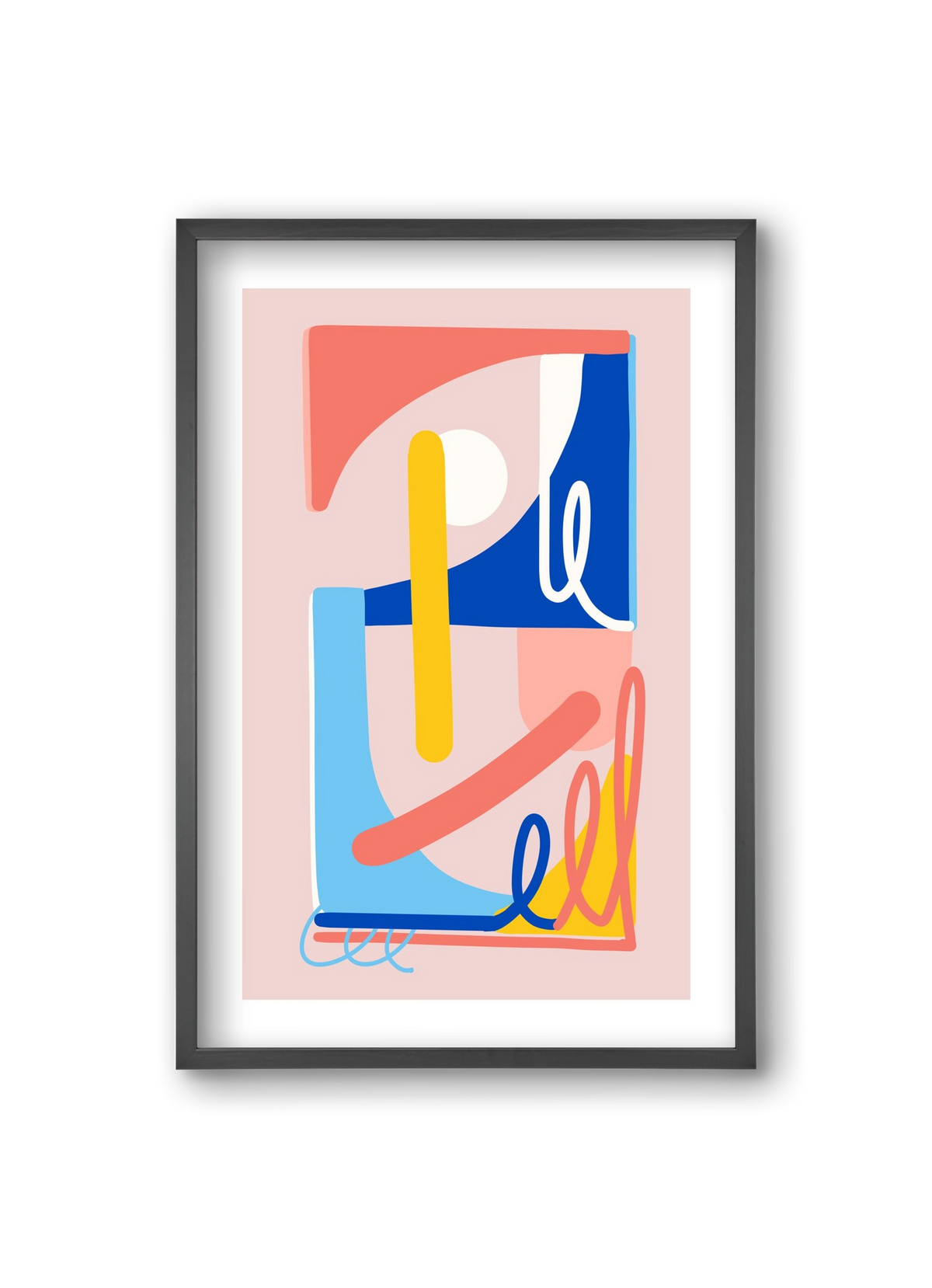 The Poolside, 20x30 cm (20x30 cm), Fekete keret