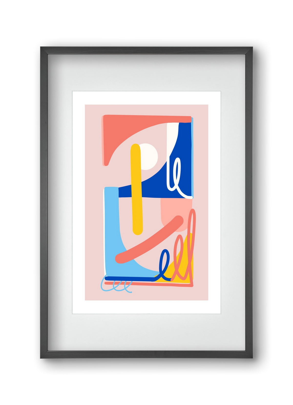 The Poolside, 30x45 cm (20x30 cm), Fekete keret, paszpartuval