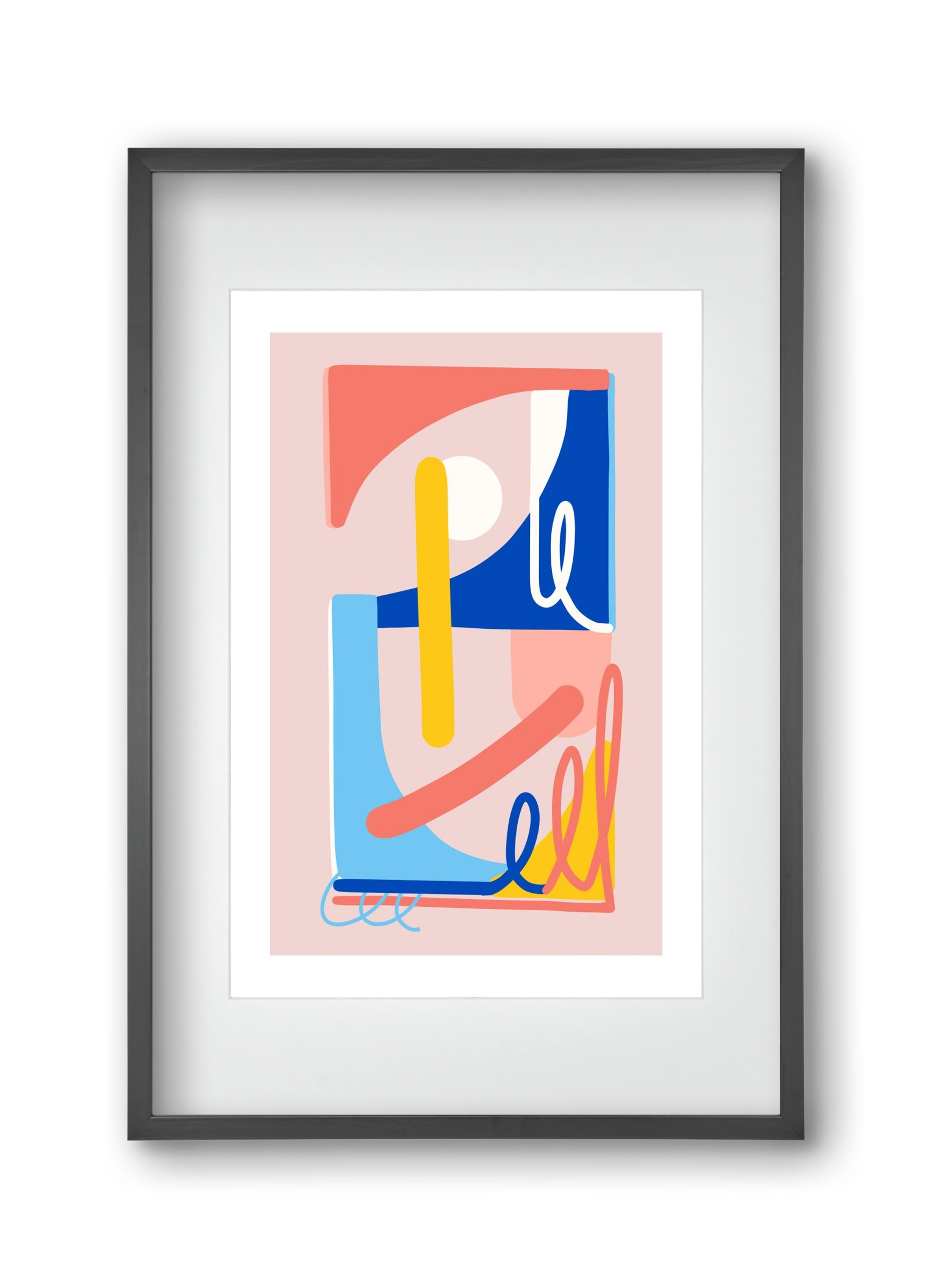 The Poolside, 30x45 cm (20x30 cm), Fekete keret, paszpartuval