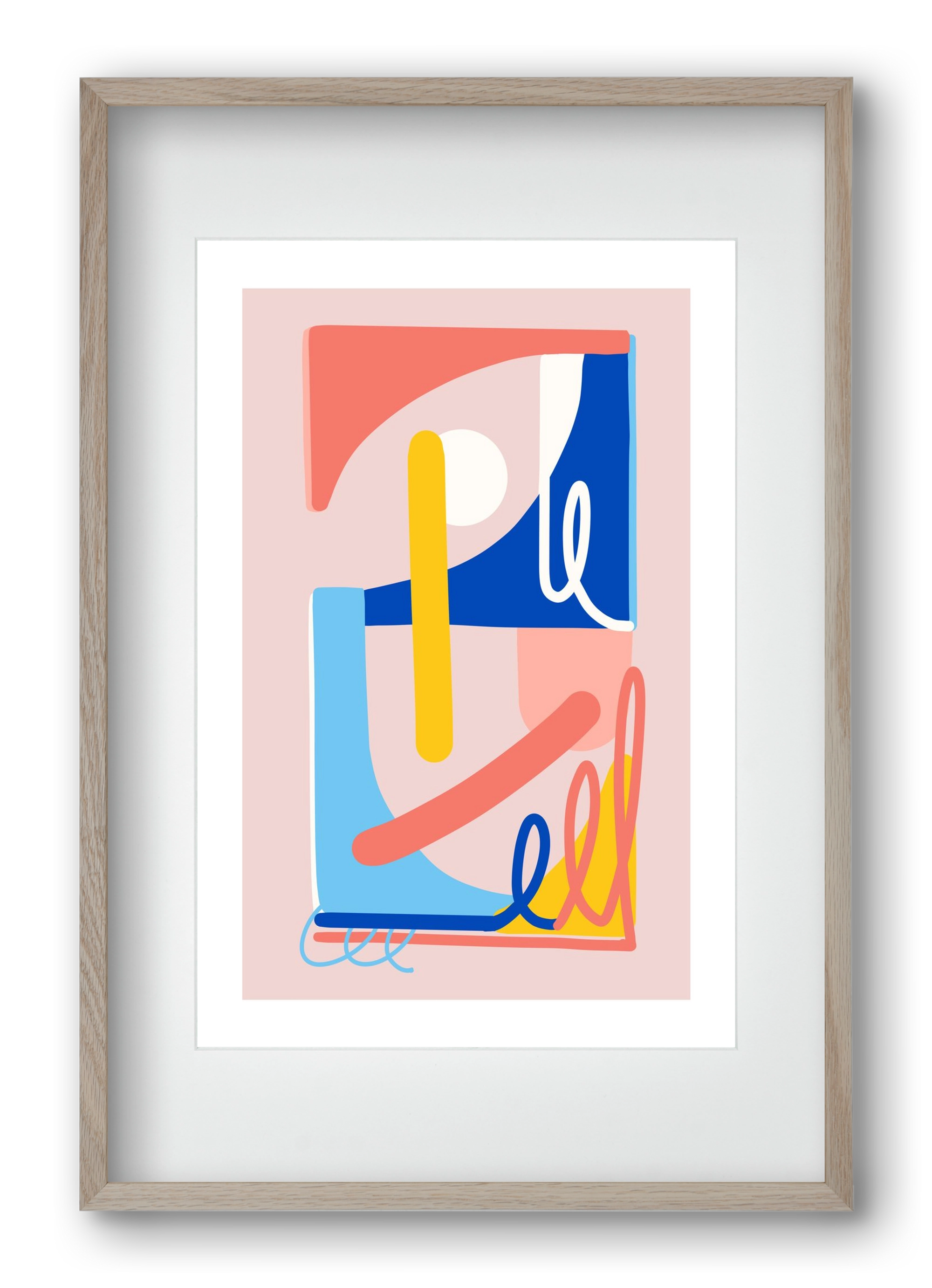 The Poolside, 40x60 cm (30x45 cm), Tölgy keret, paszpartuval