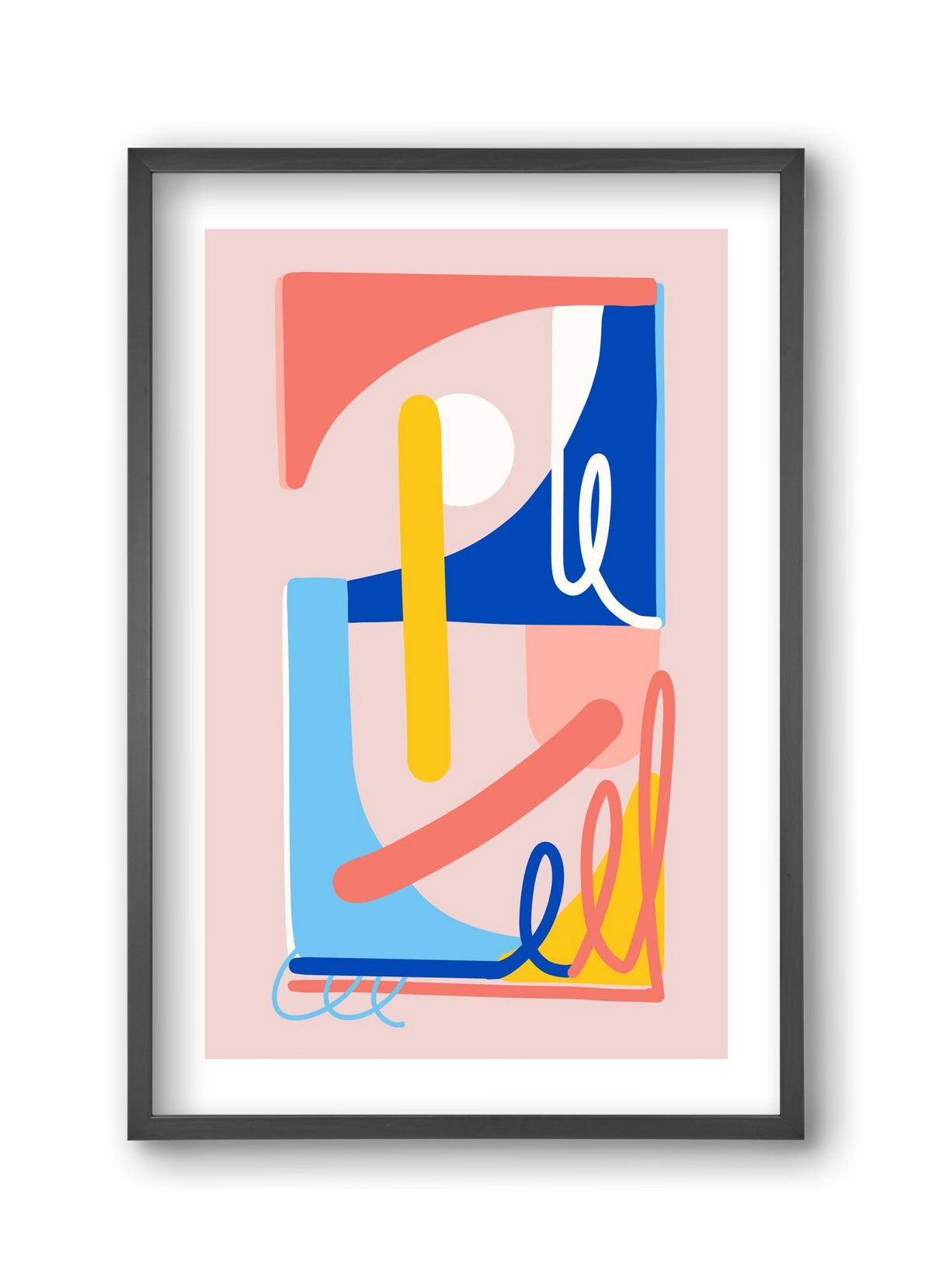 The Poolside, 30x45 cm (30x45 cm), Fekete keret