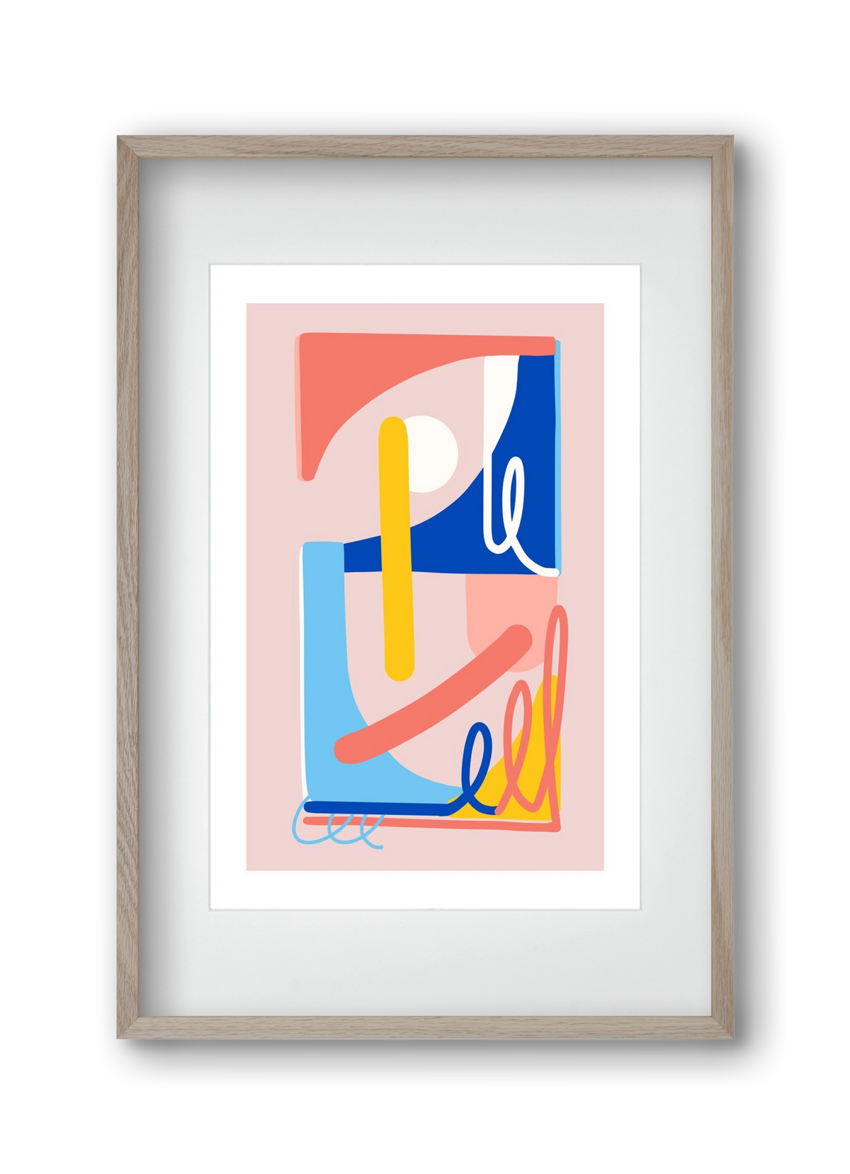 The Poolside, 30x45 cm (20x30 cm), Tölgy keret, paszpartuval