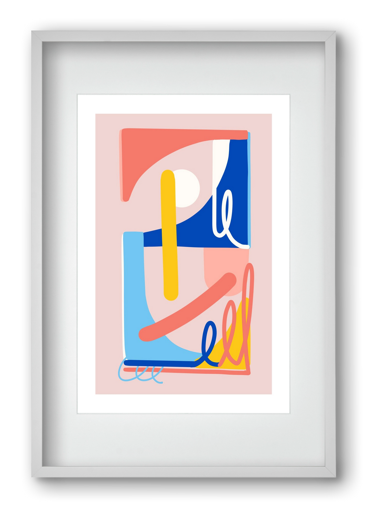 The Poolside, 40x60 cm (30x45 cm), Fehér keret, paszpartuval