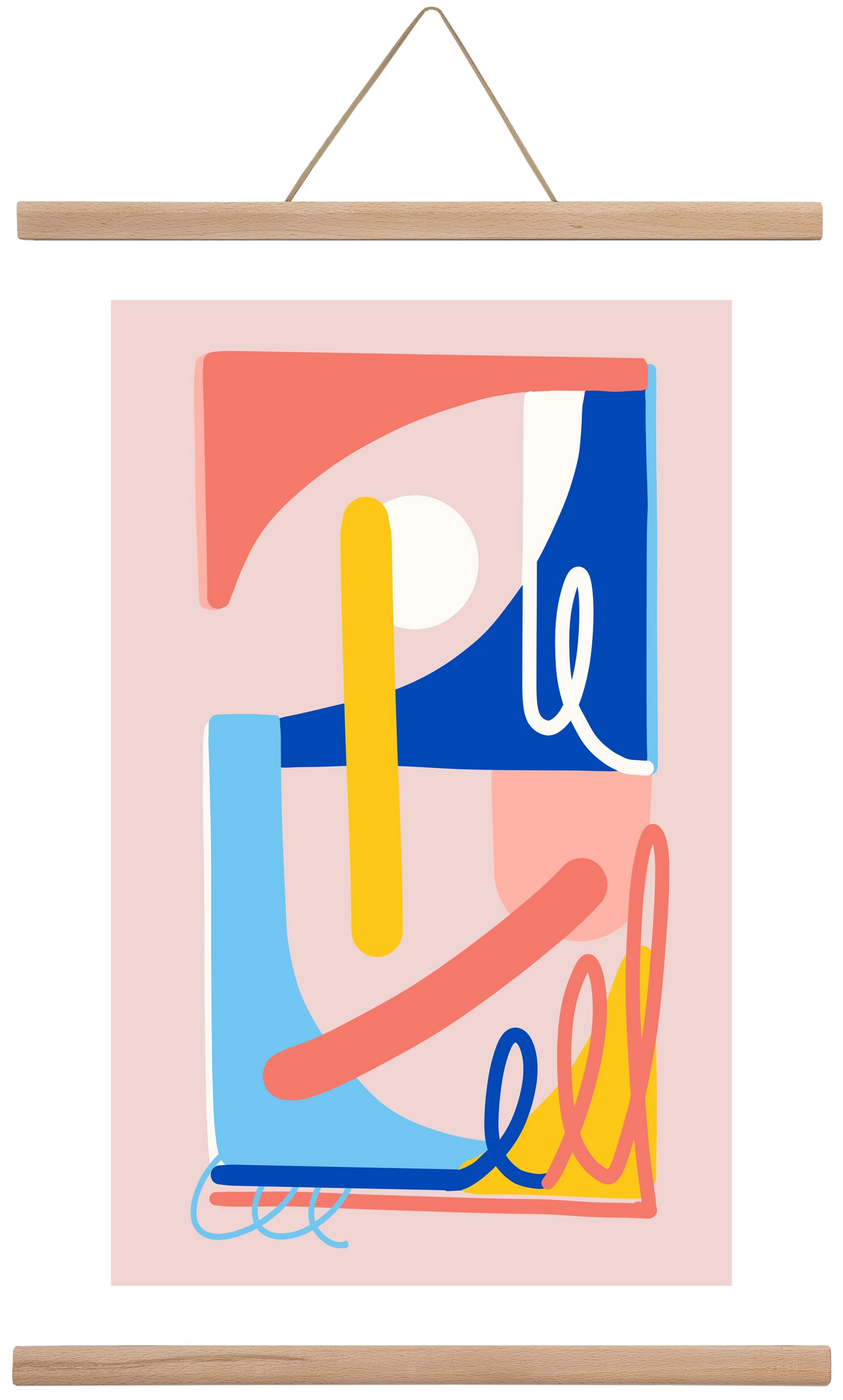 The Poolside, 40x60 cm (40x60 cm), Tölgy akasztó