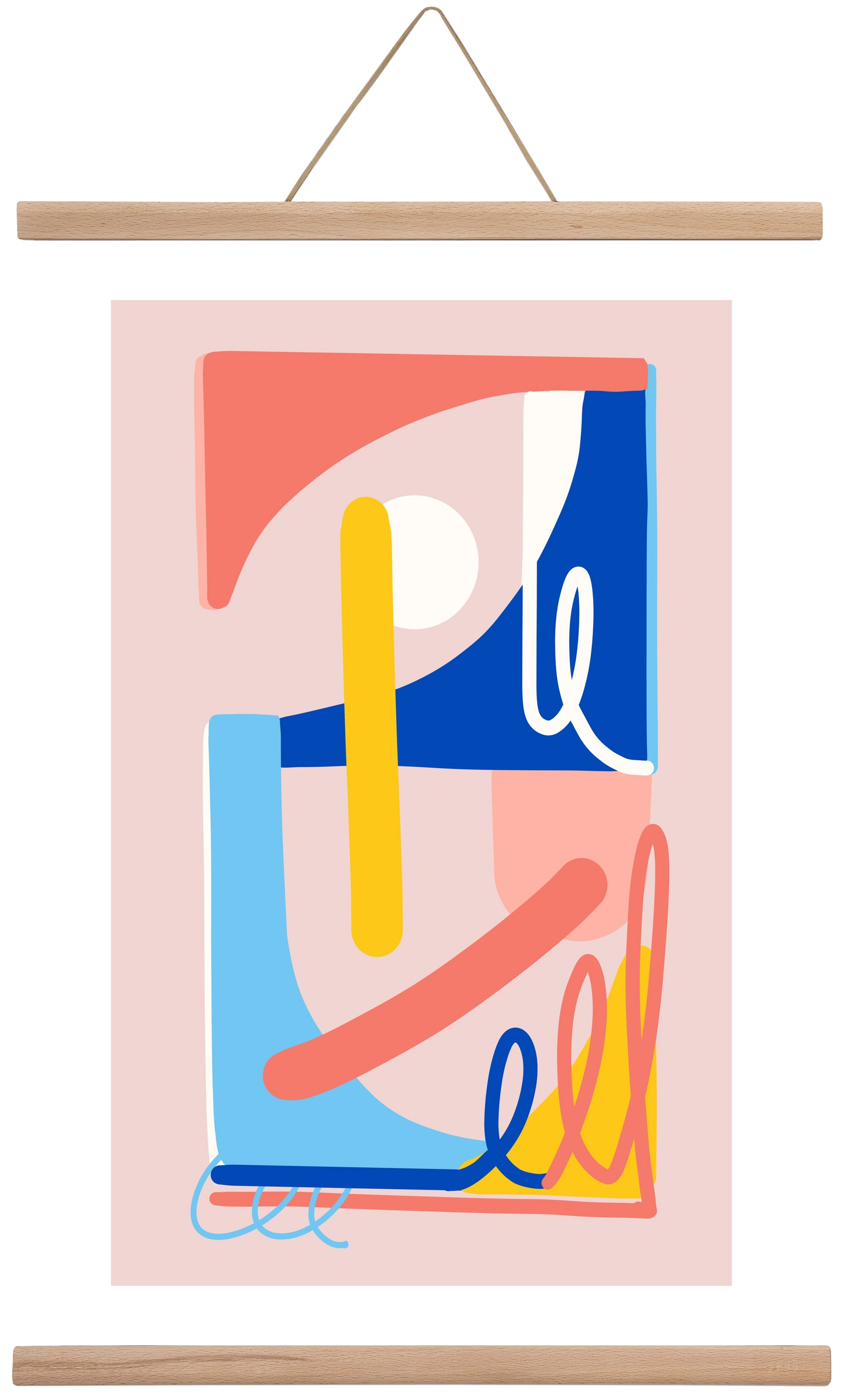 The Poolside, 40x60 cm (40x60 cm), Tölgy akasztó