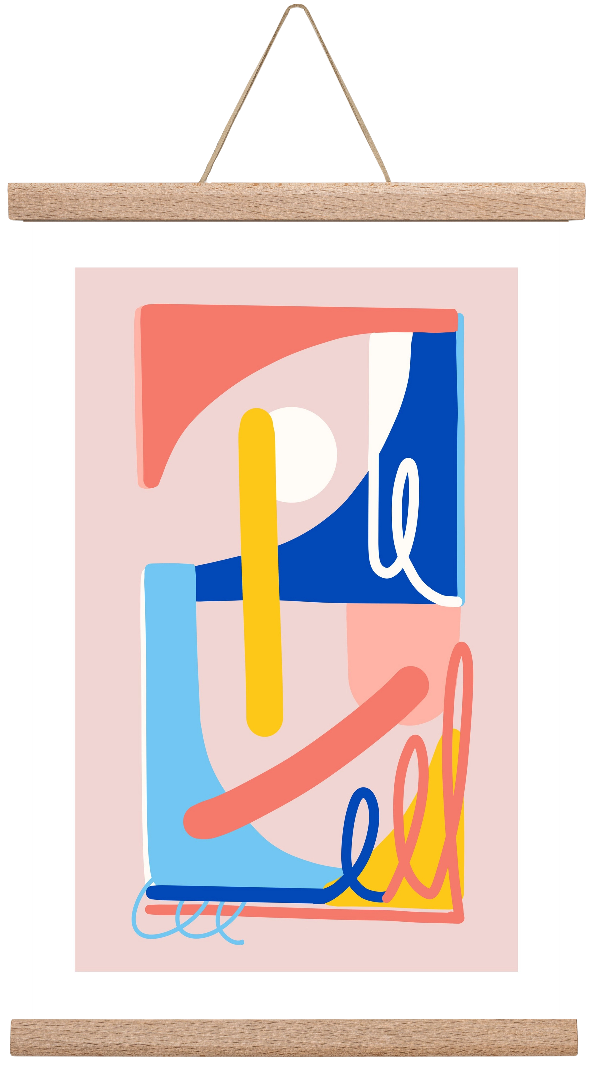 The Poolside, 30x45 cm (30x45 cm), Tölgy akasztó