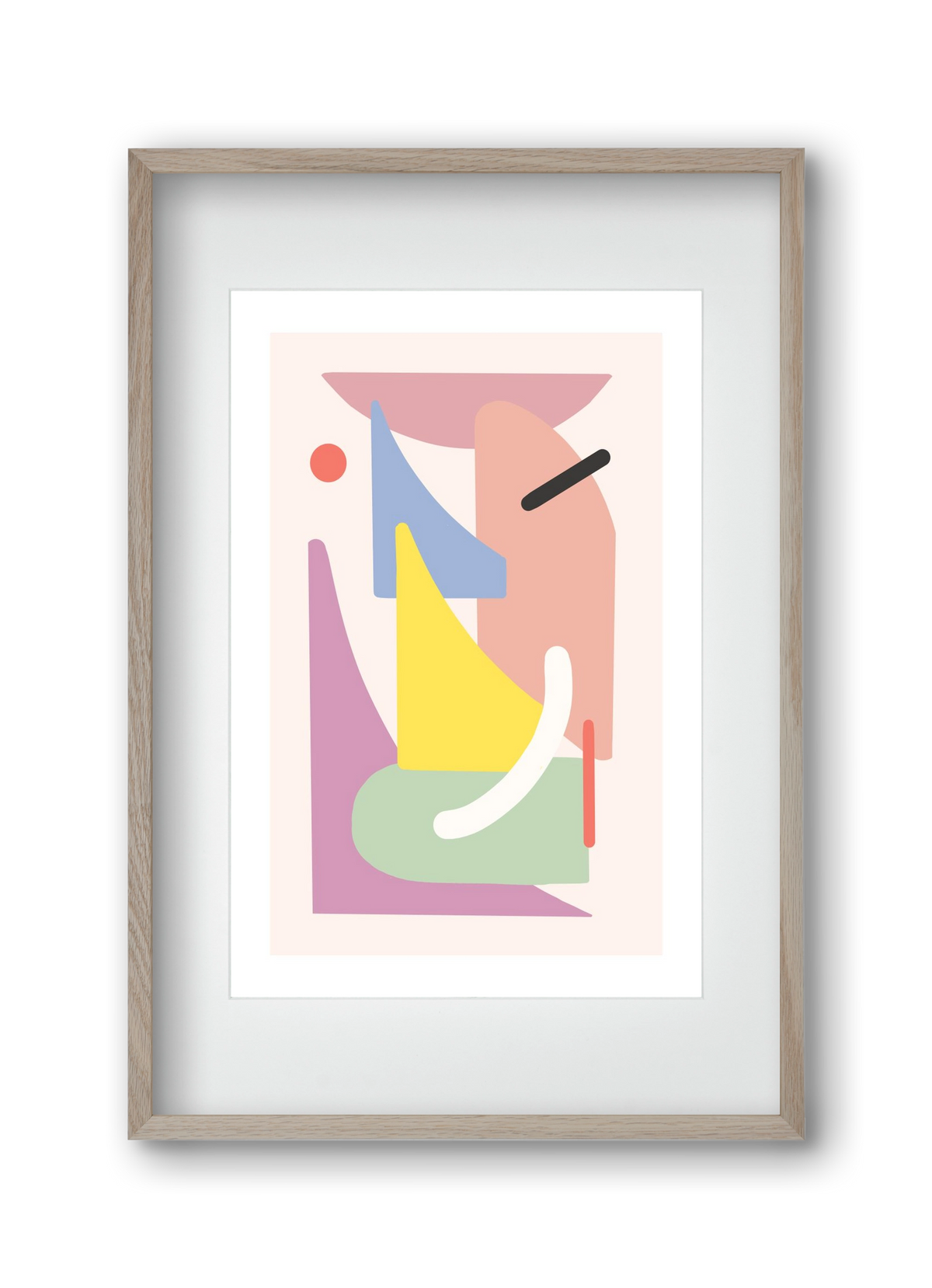 The playground, 30x45 cm (20x30 cm), Tölgy keret, paszpartuval